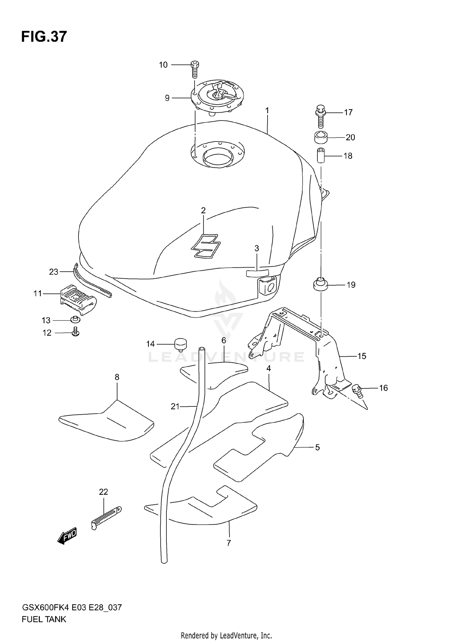 FUEL TANK (MODEL K4)