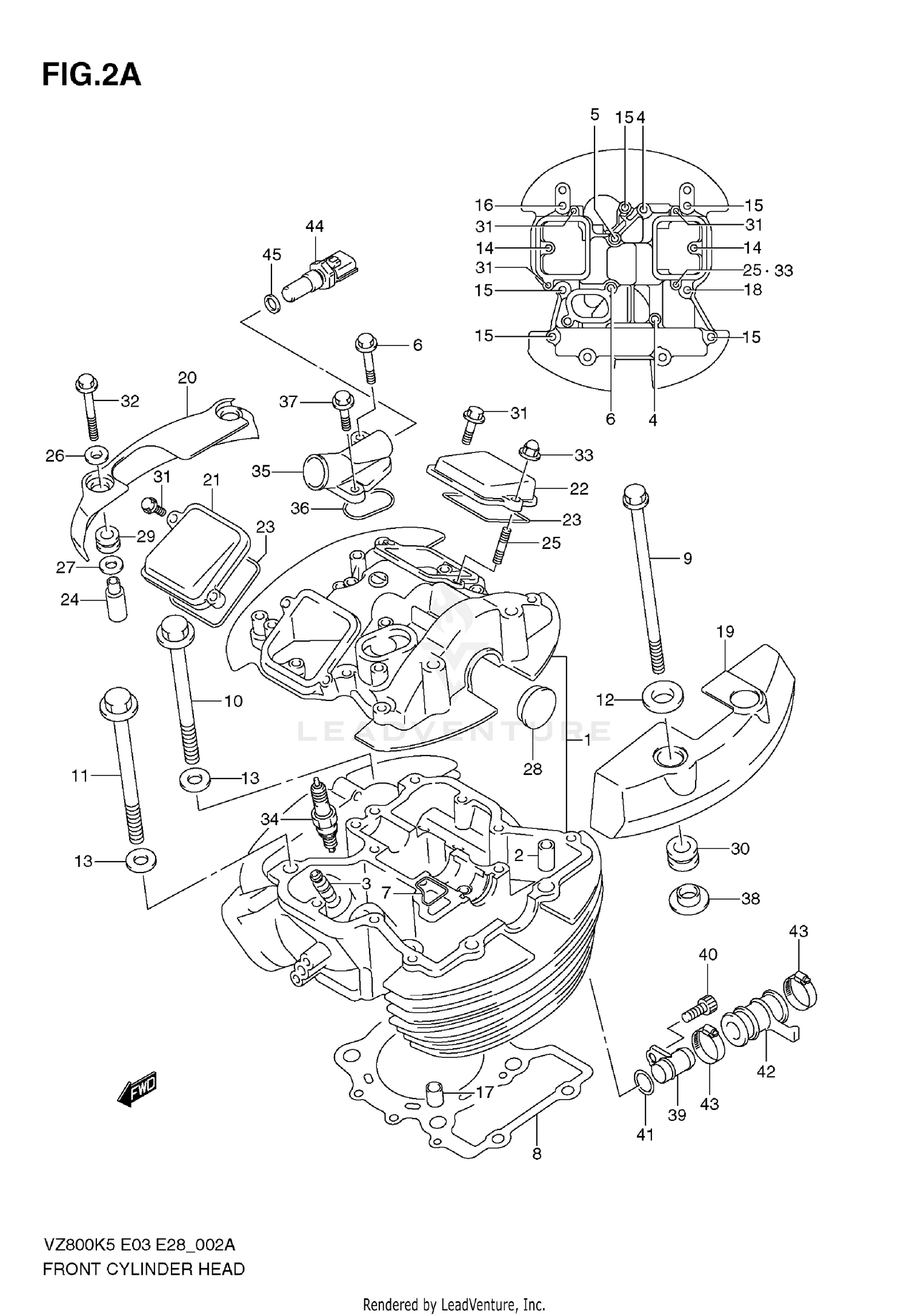 FRONT CYLINDER HEAD (MODEL K9)