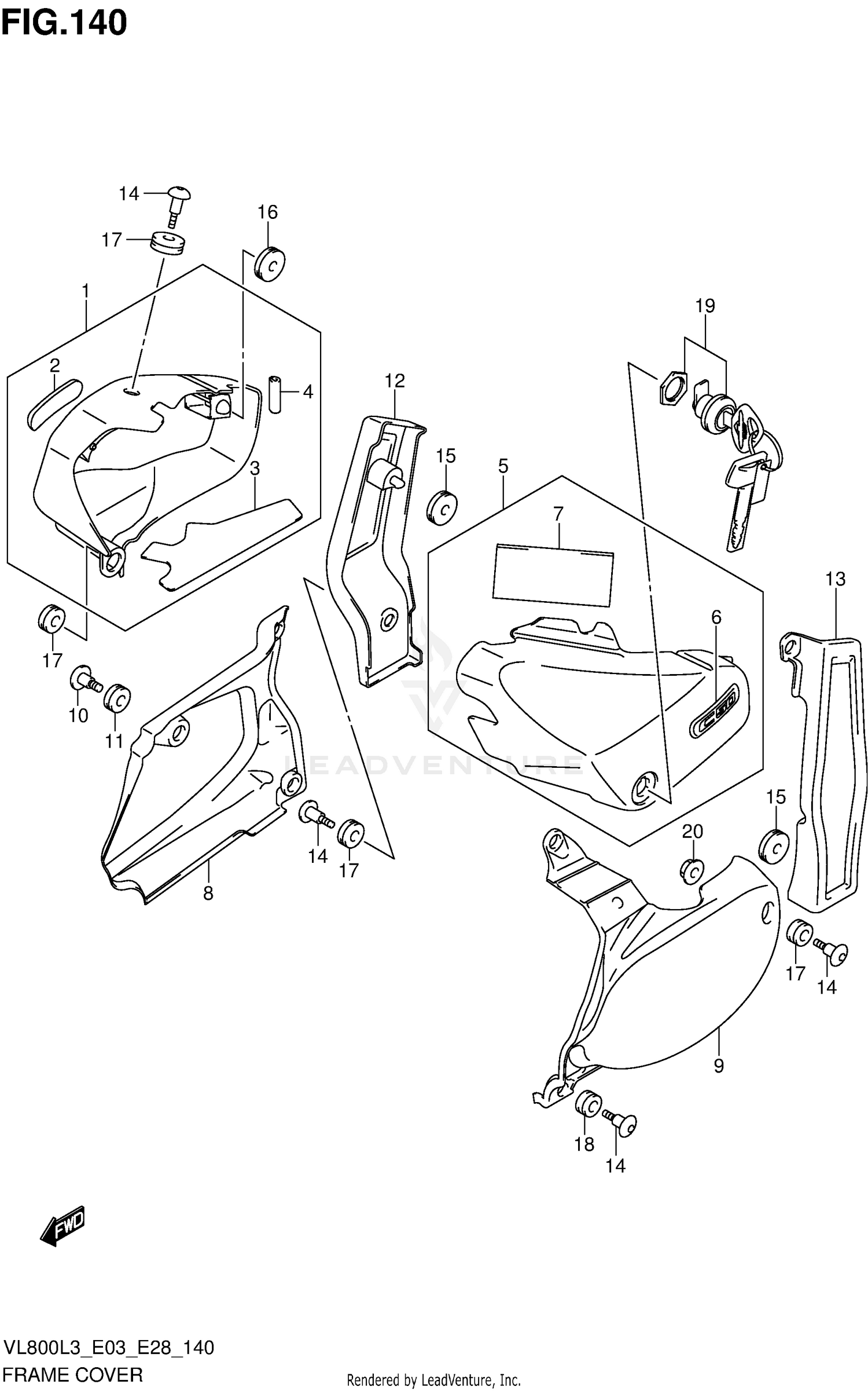 FRAME COVER (VL800TL3 E33)