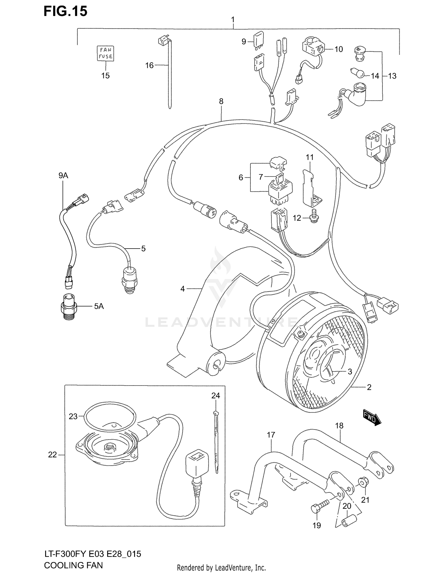 COOLING FAN (OPTIONAL:E3,E33)