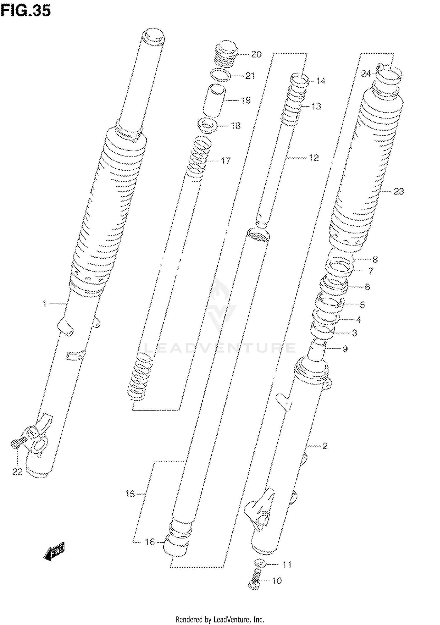 FRONT FORK (MODEL N/P)