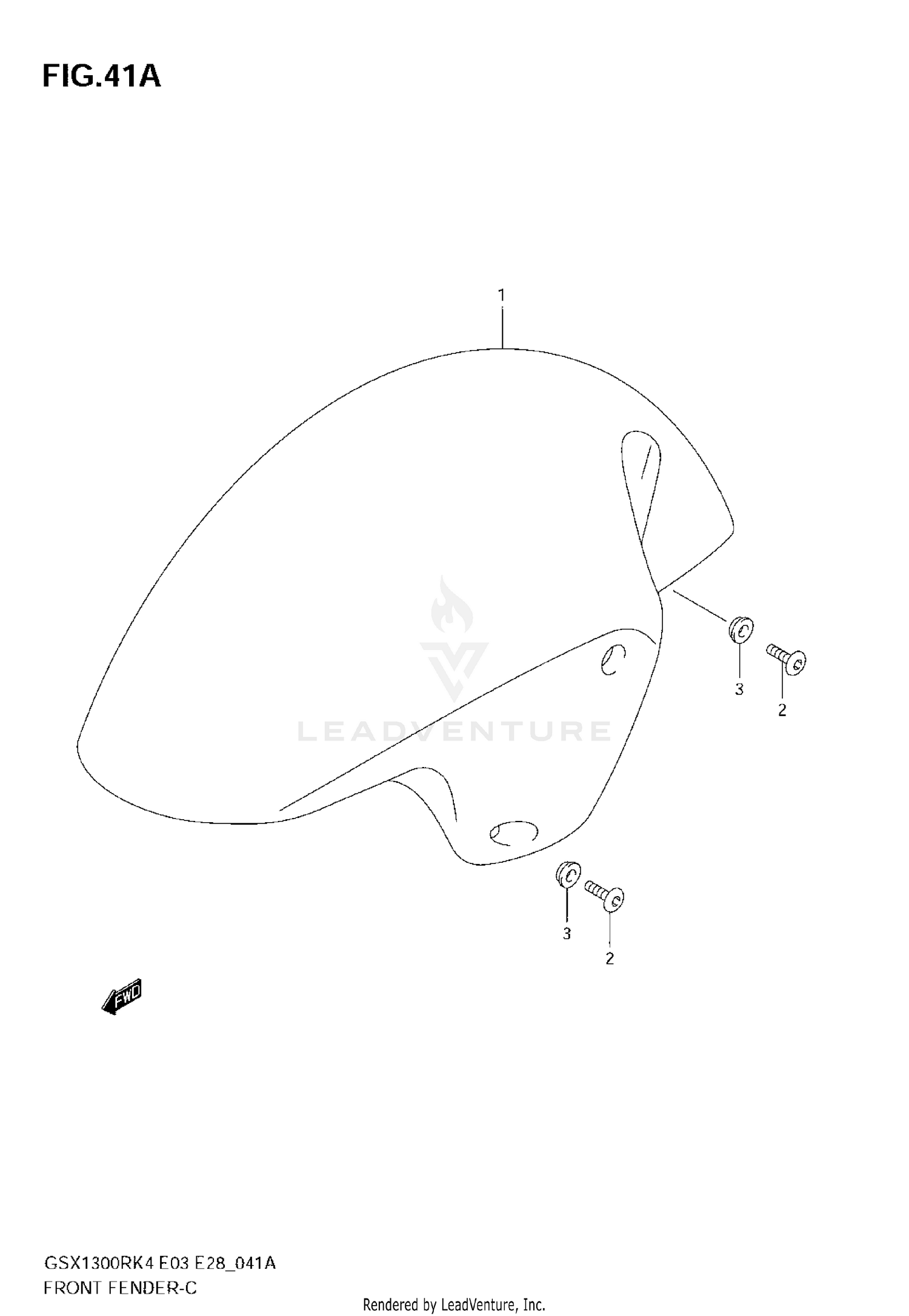 FRONT FENDER (MODEL K5/K6)