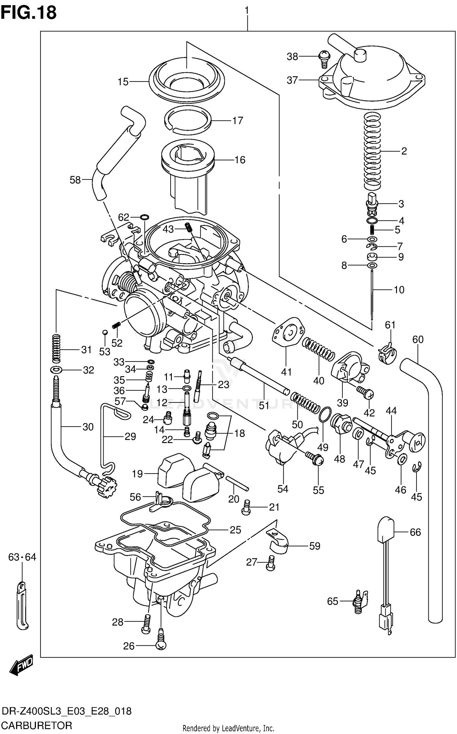 CARBURETOR (DR-Z400SL3 E33)