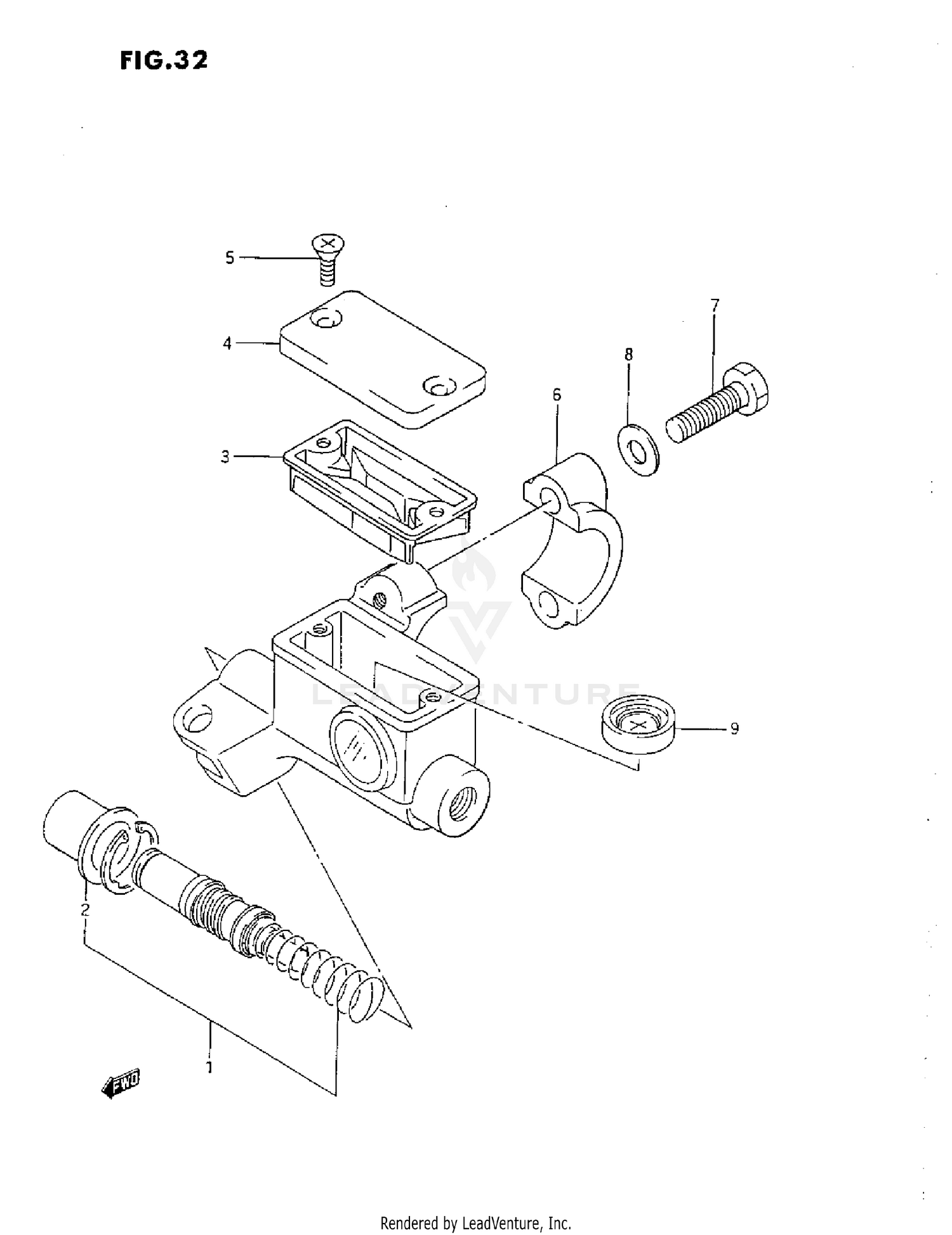 FRONT MASTER CYLINDER (G/H/J)