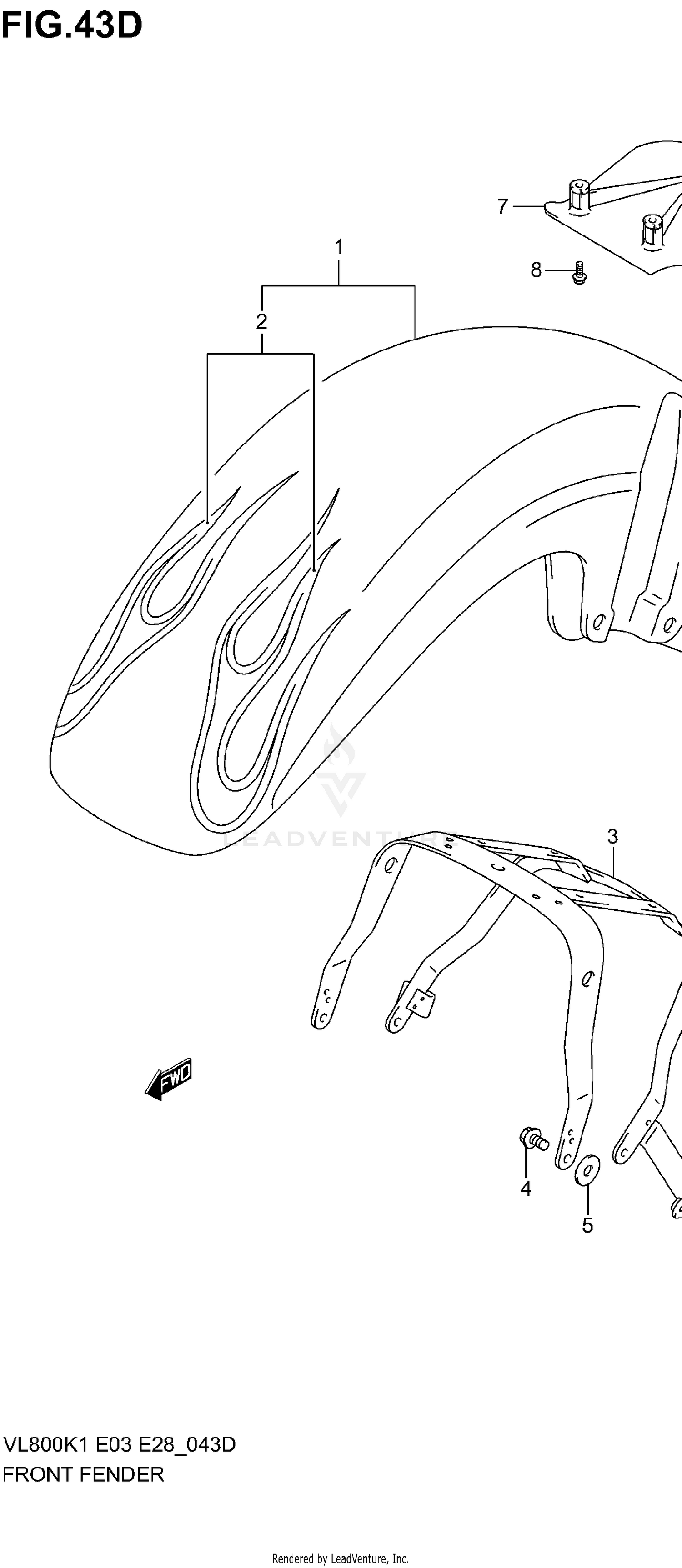 FRONT FENDER (VL800ZK4)