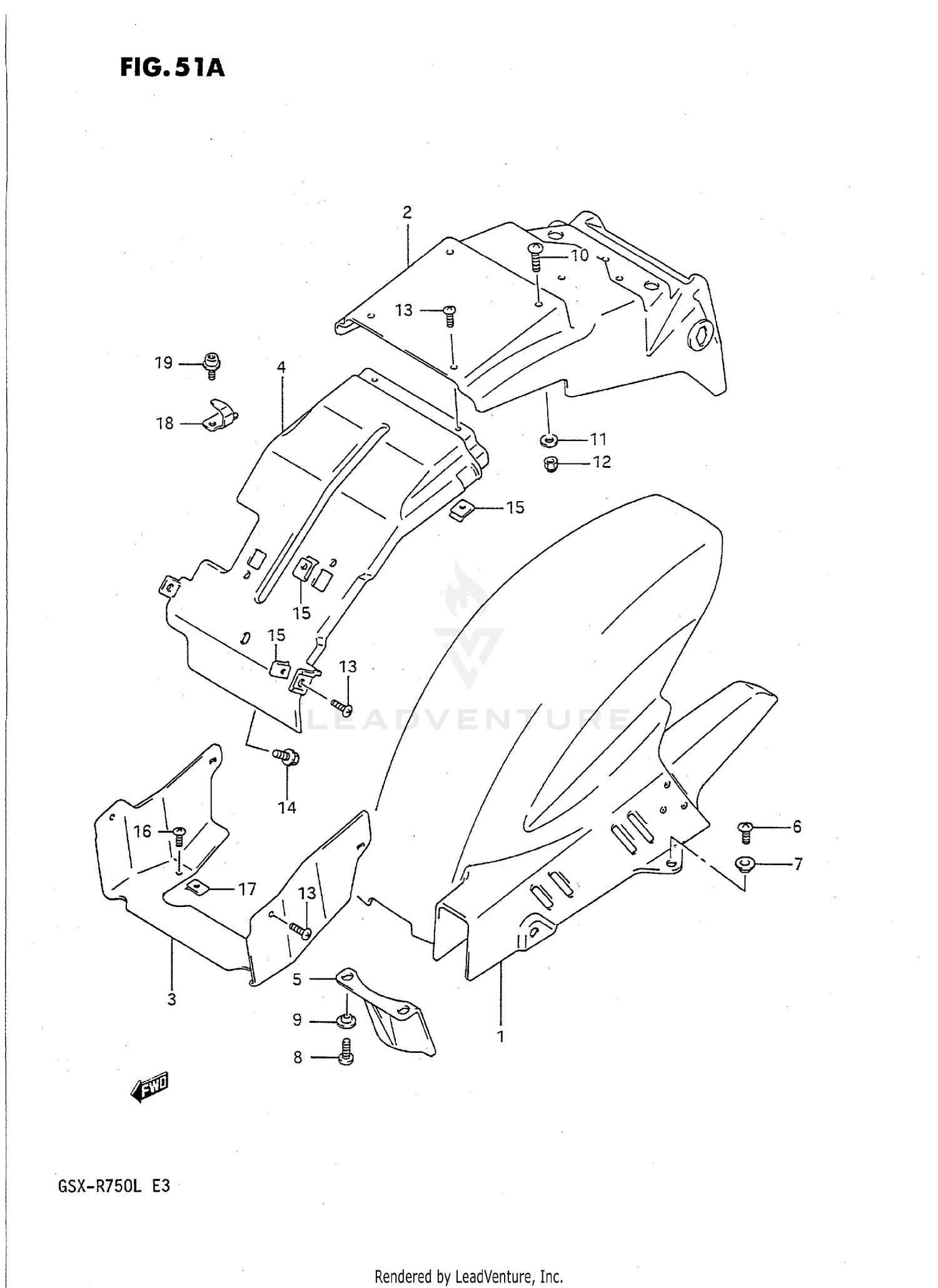 REAR FENDER (MODEL L)