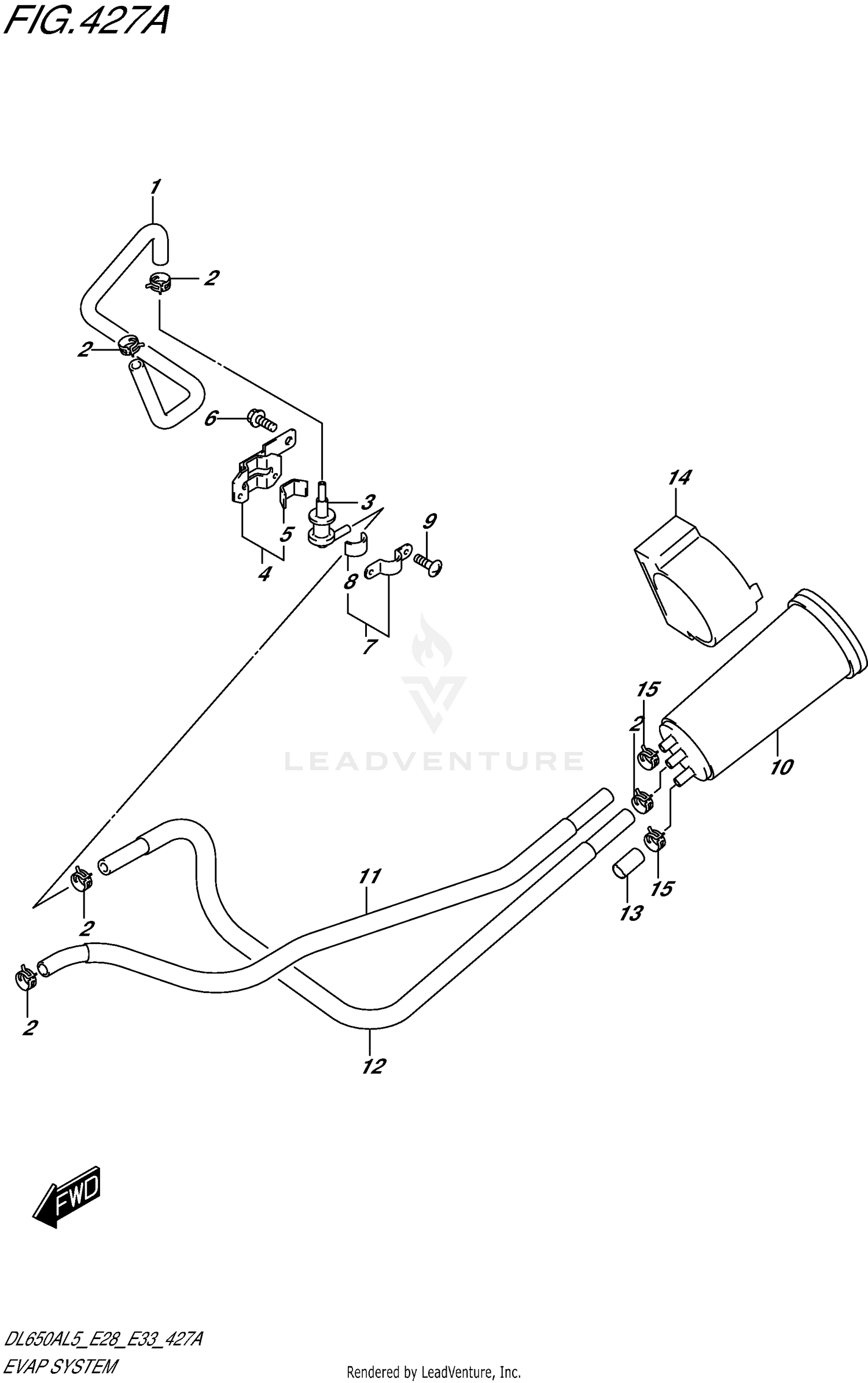 EVAP SYSTEM (DL650AL5 E33)