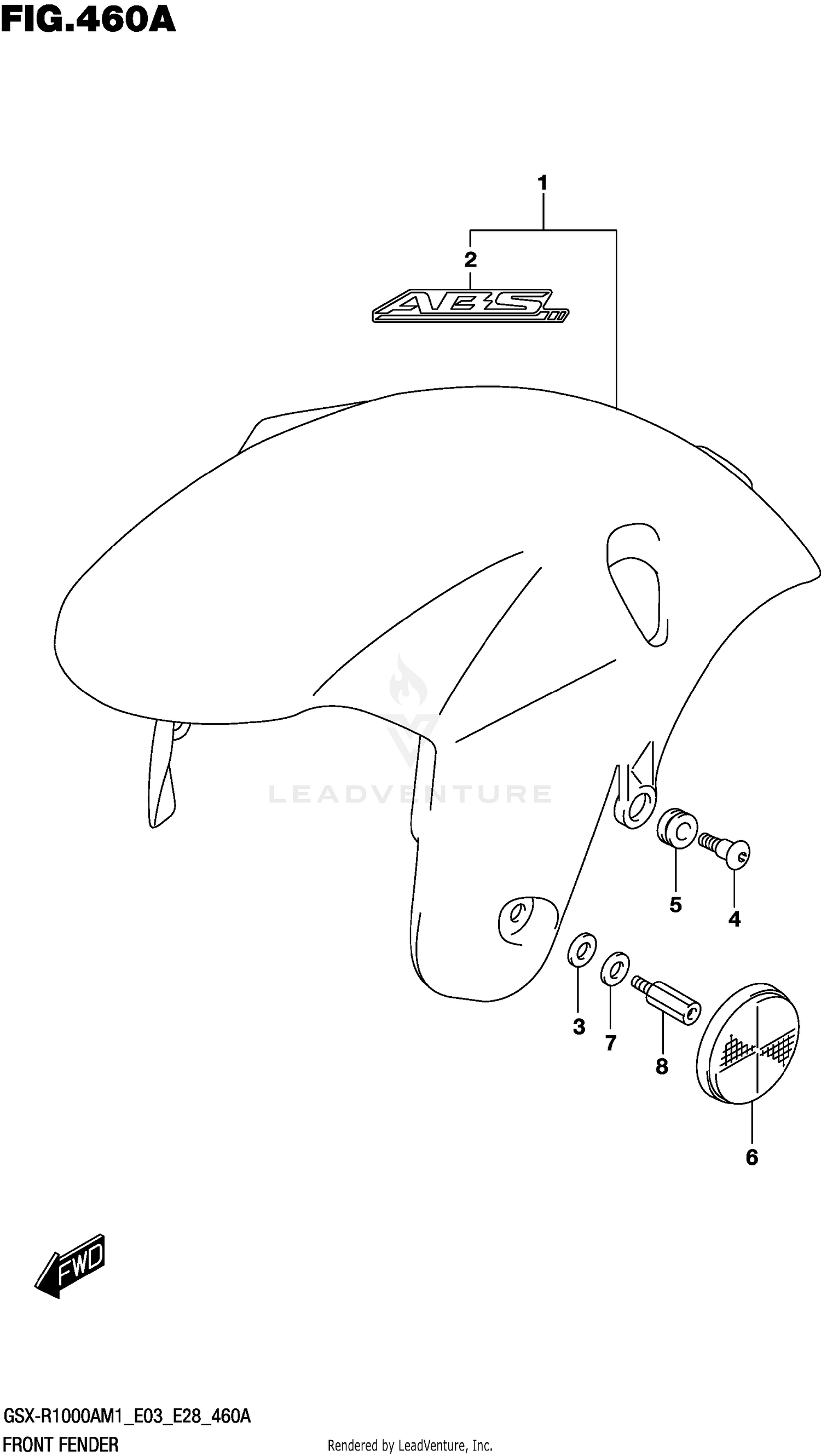 FRONT FENDER (GSX-R1000A)