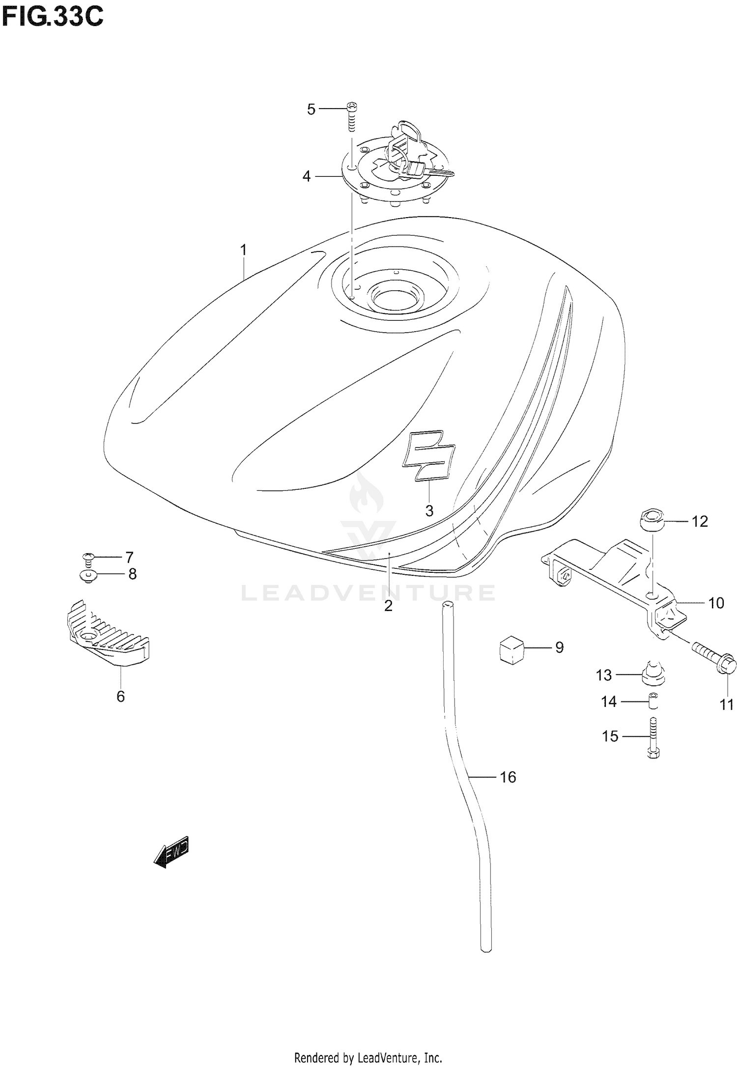 FUEL TANK (MODEL K6)