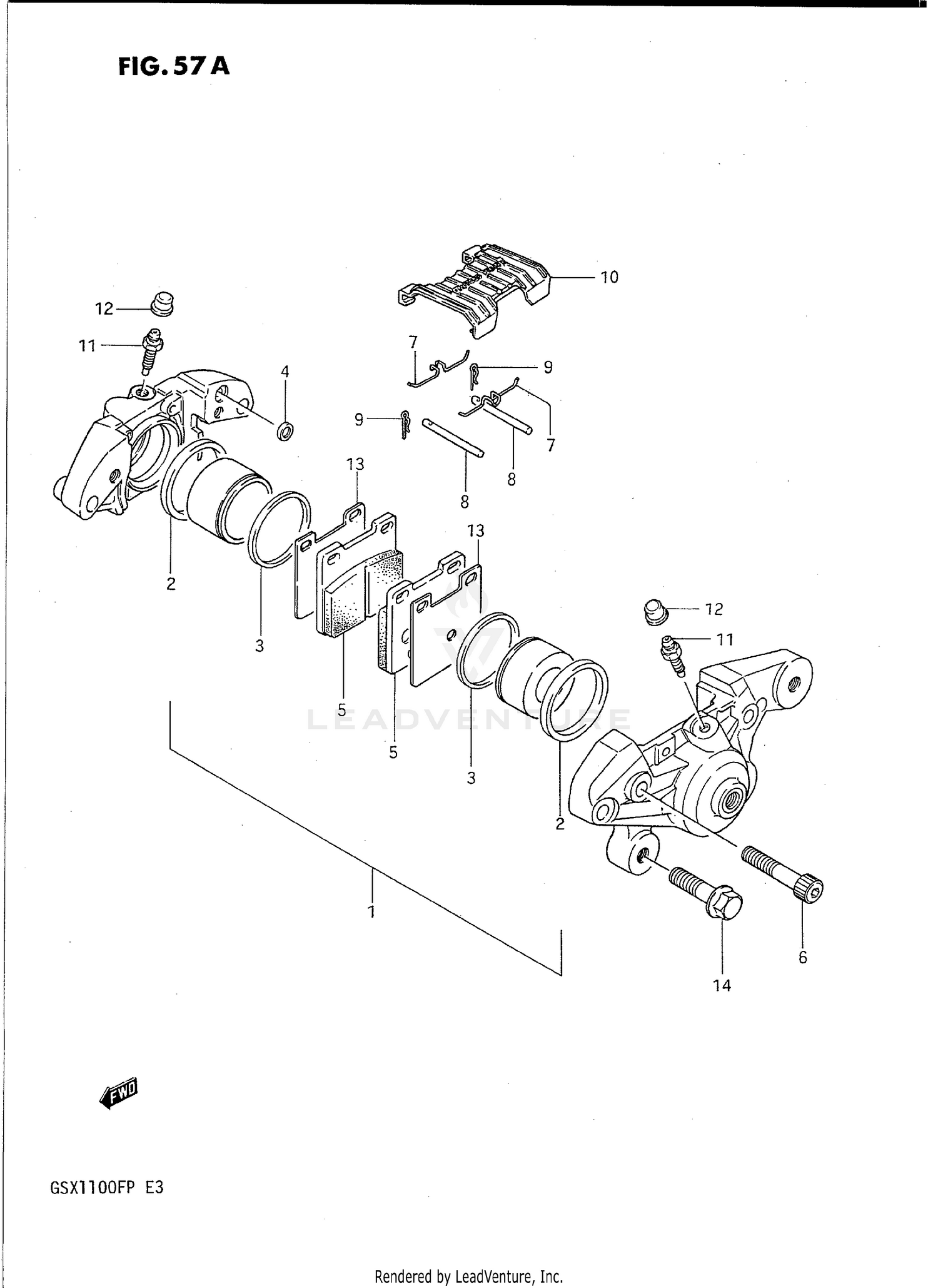 REAR CALIPERS (MODEL P)
