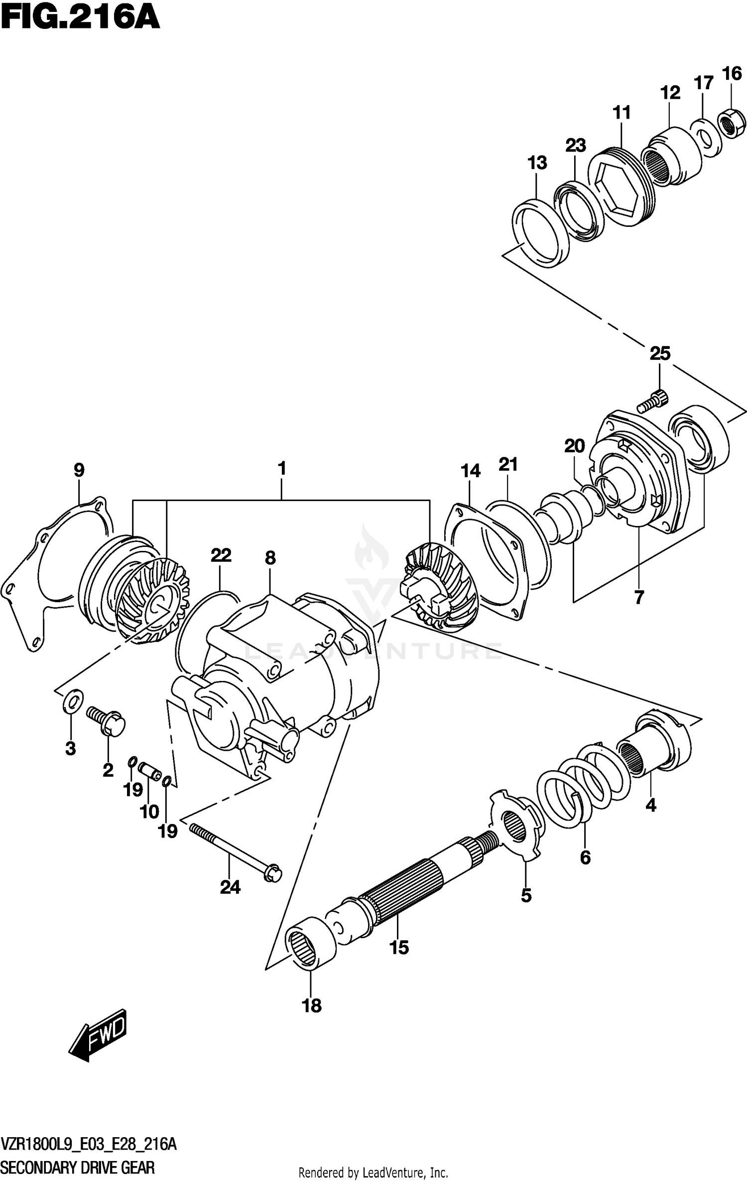 SECONDARY DRIVE GEAR