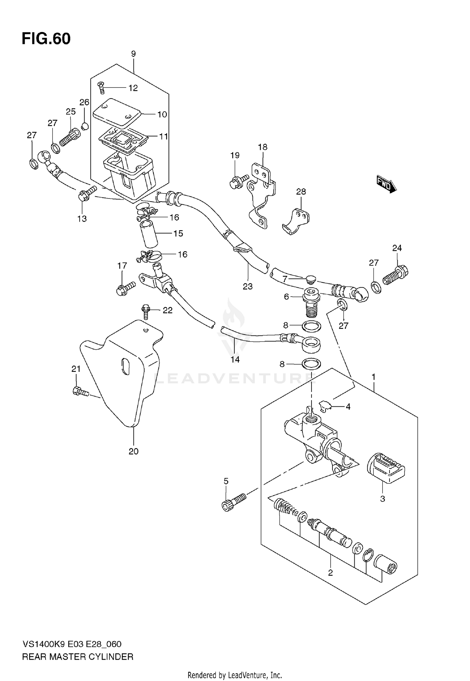 REAR MASTER CYLINDER