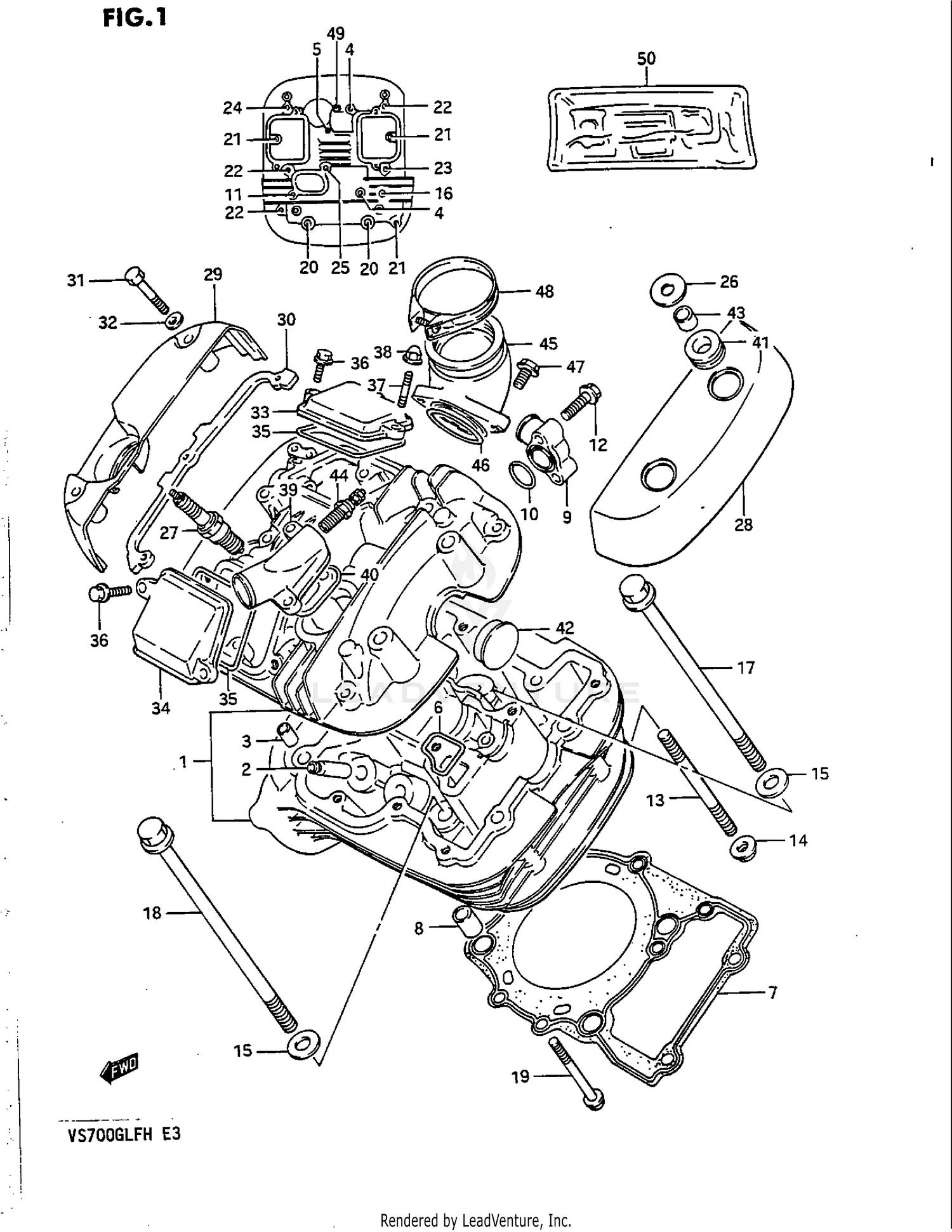 CYLINDER HEAD (FRONT)