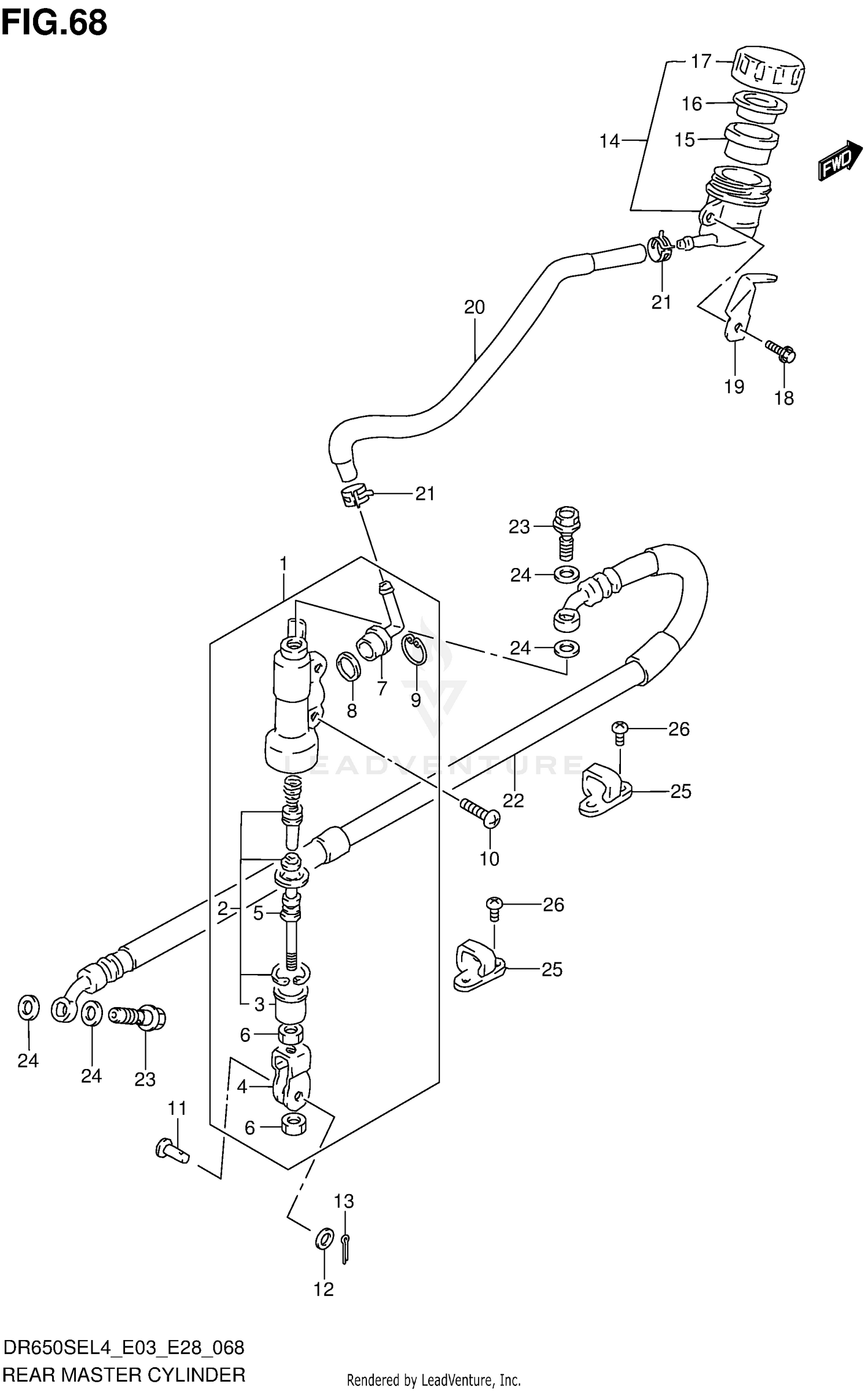 REAR MASTER CYLINDER