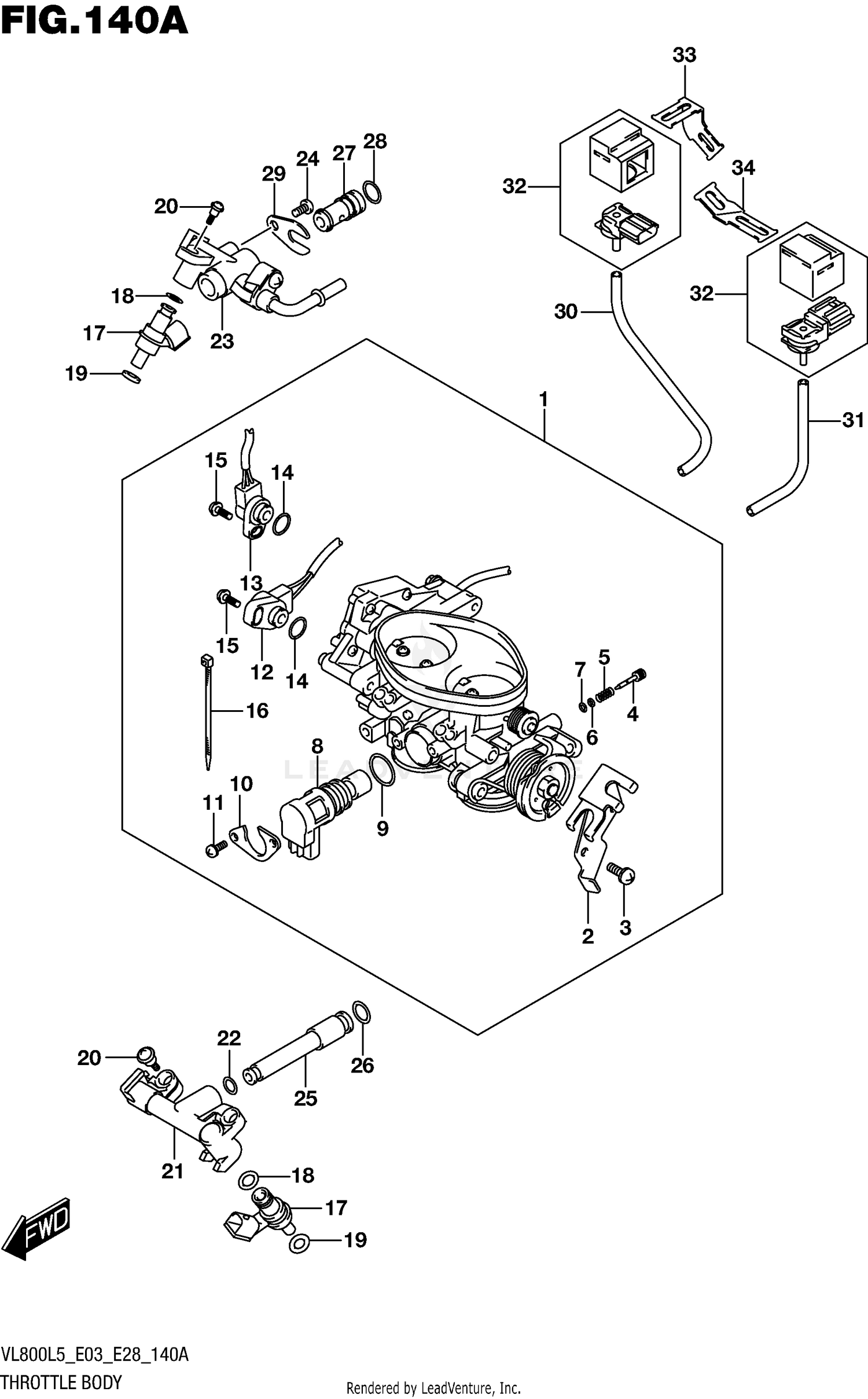 THROTTLE BODY (VL800L5 E03)