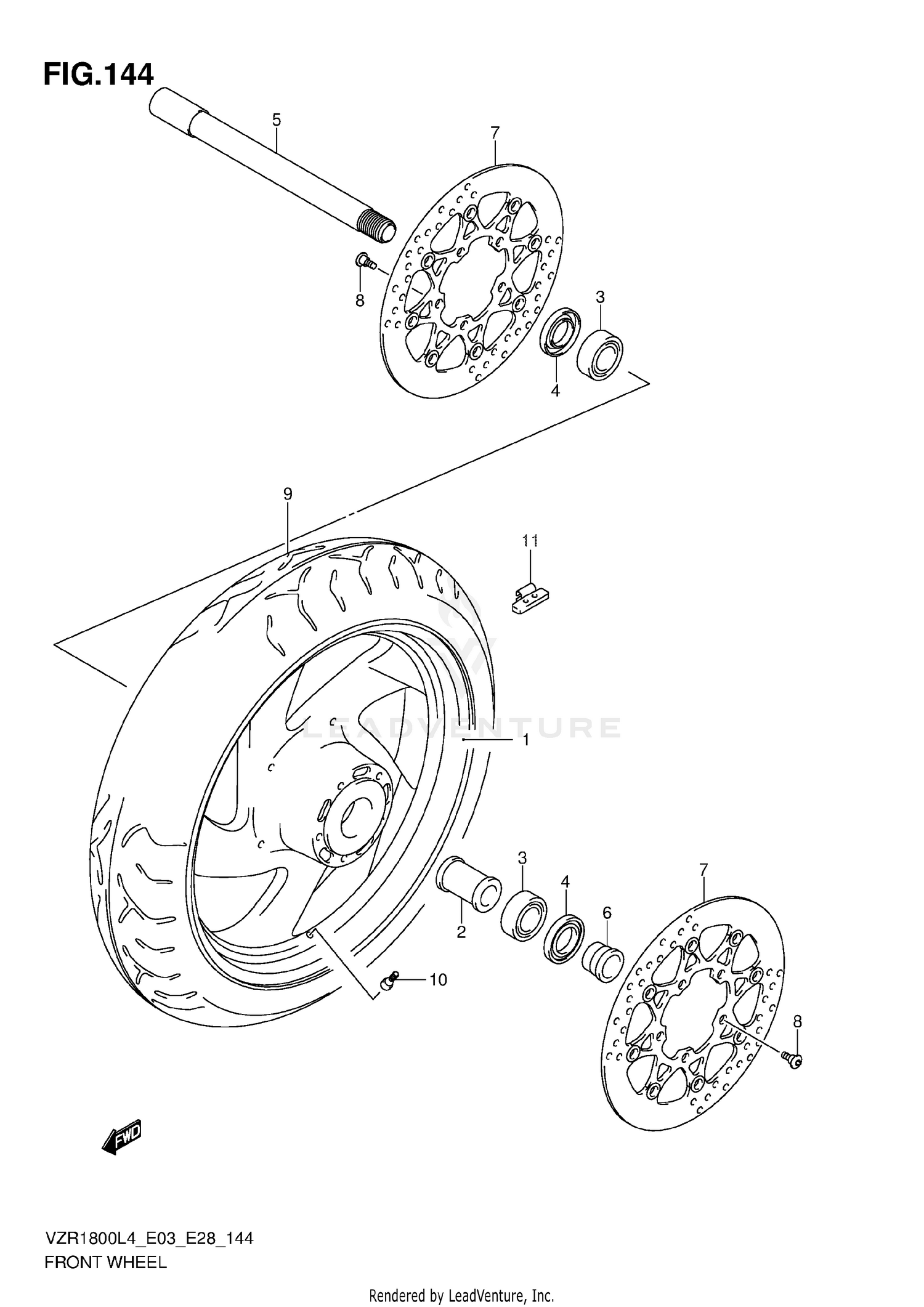 FRONT WHEEL (VZR1800L4 E33)