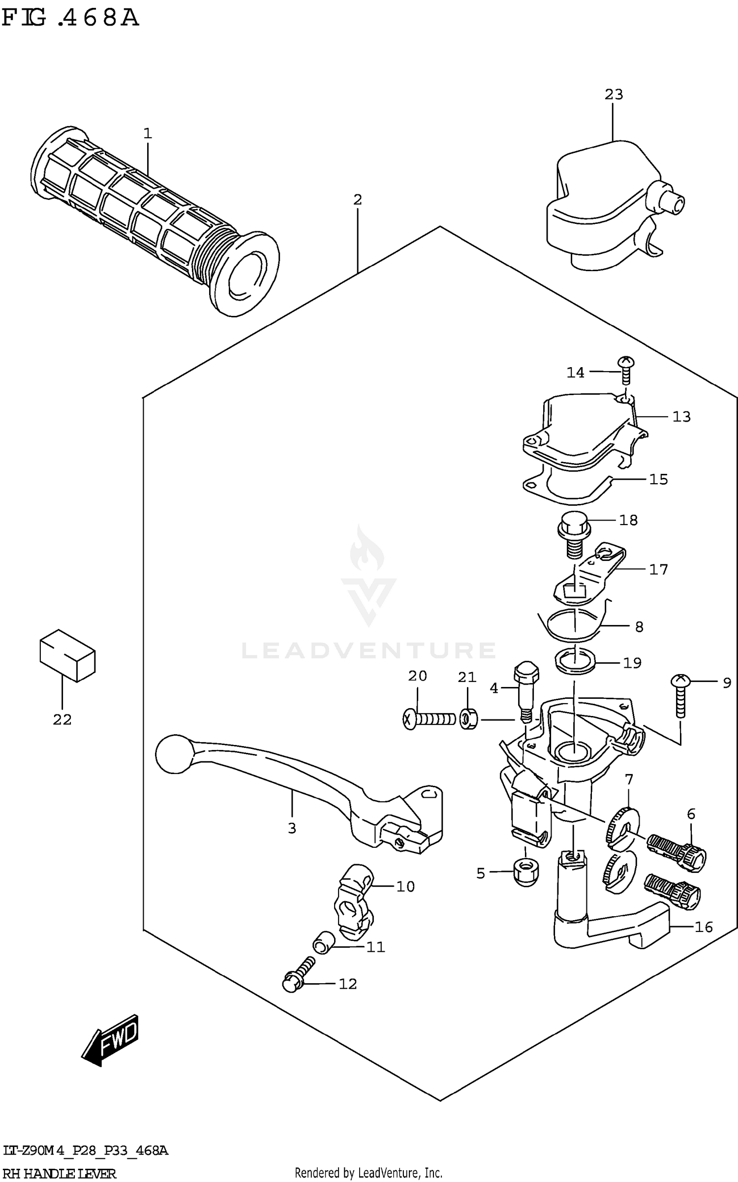 RH HANDLE LEVER