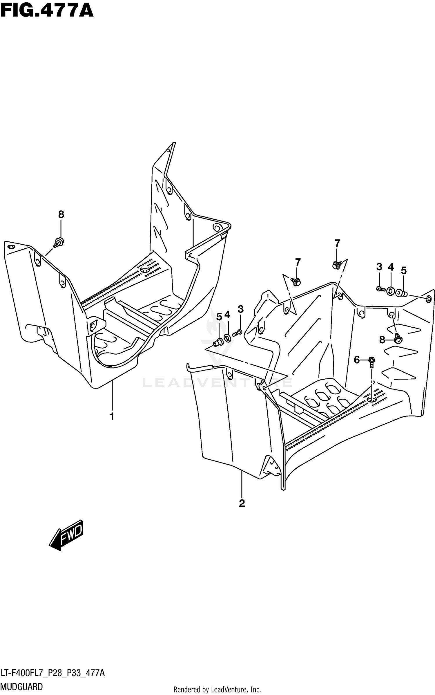 MUDGUARD (LT-F400FL7 P28)