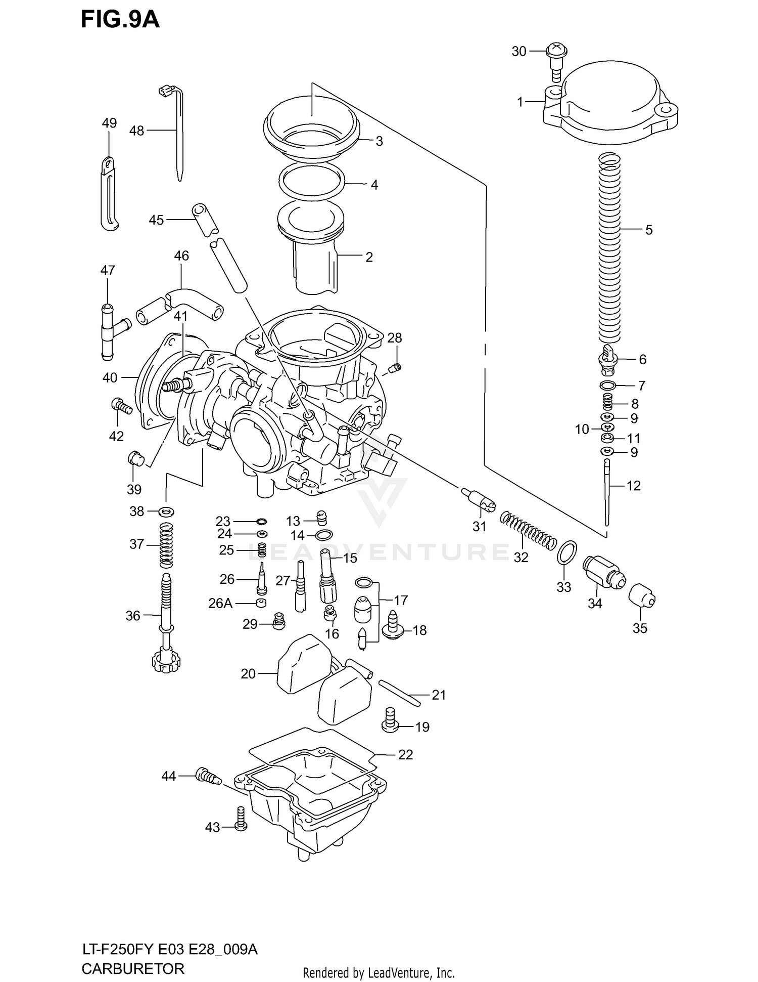 CARBURETOR (MODEL Y/K1/K2)