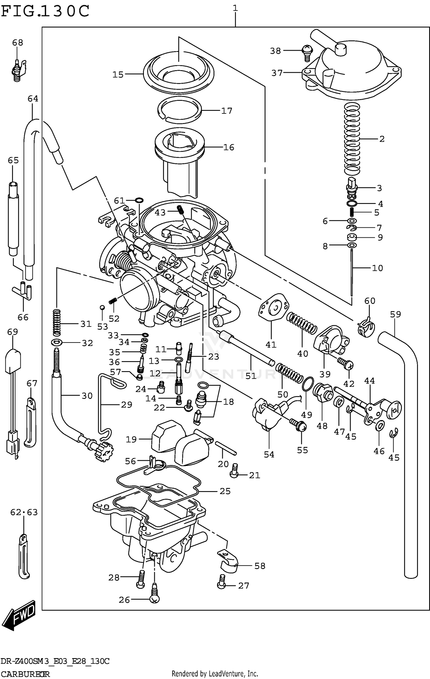 CARBURETOR (DR-Z400SM3 E33)