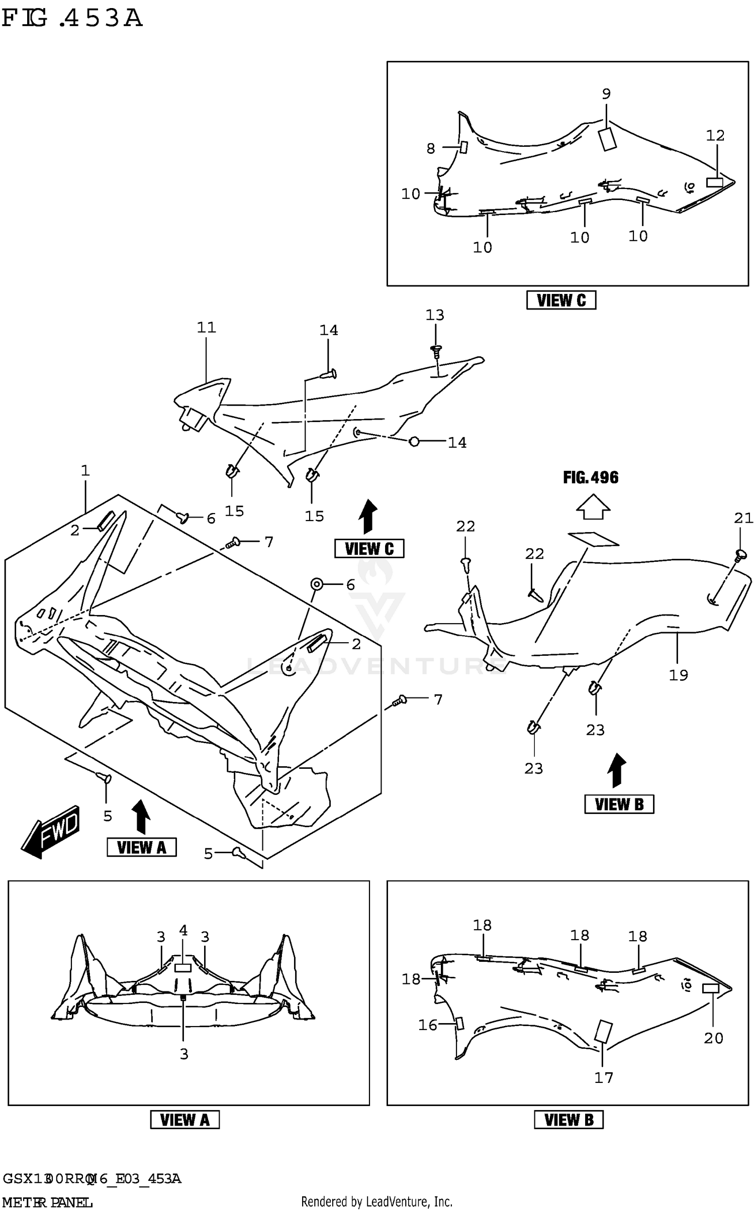 METER PANEL (GSX1300RRQ)