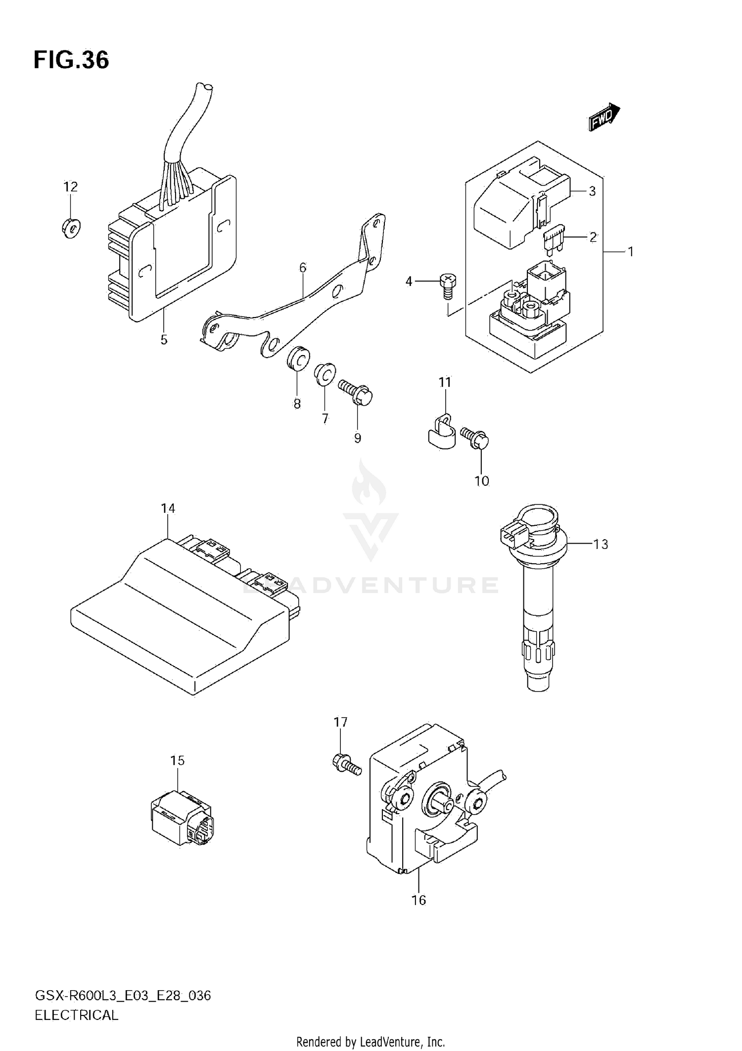 ELECTRICAL (GSX-R600L3 E33)