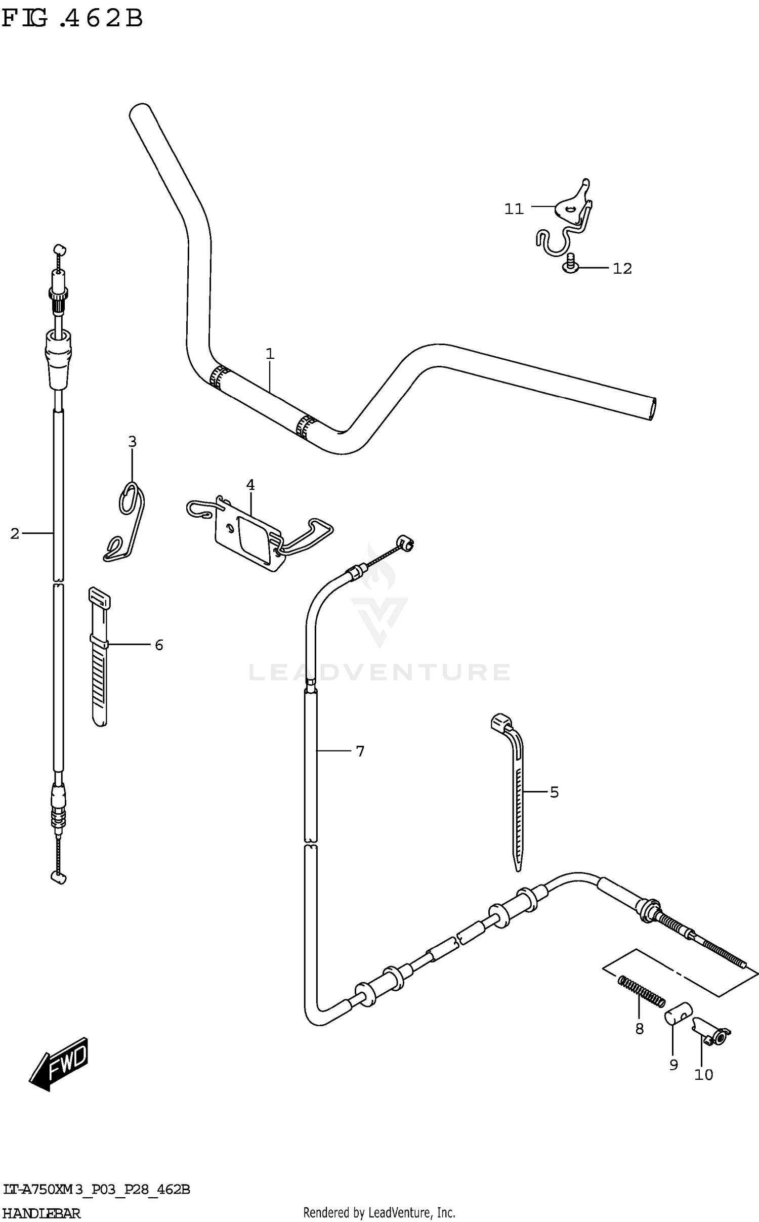 HANDLEBAR (LT-A750X)