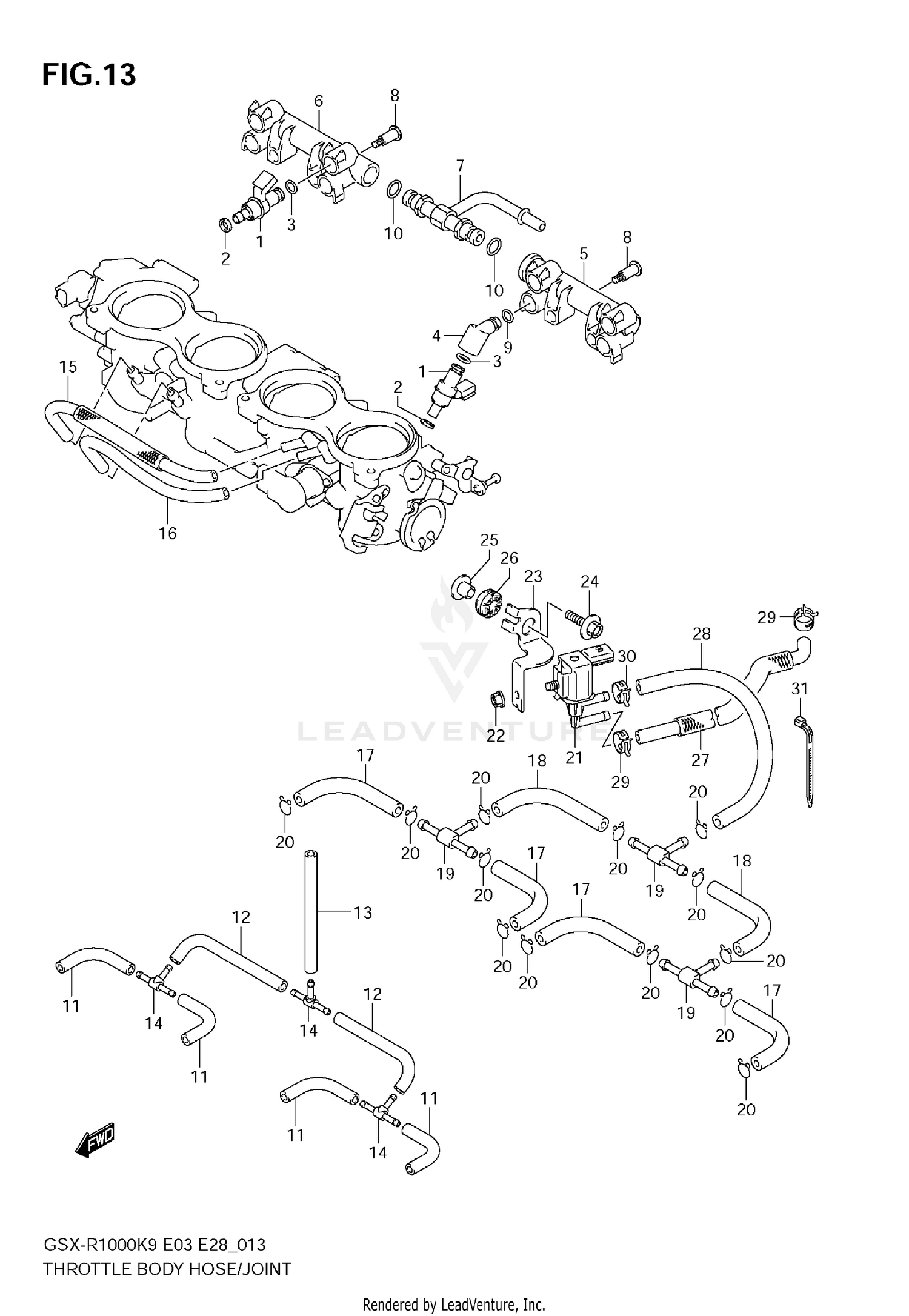 THROTTLE BODY HOSE/JOINT