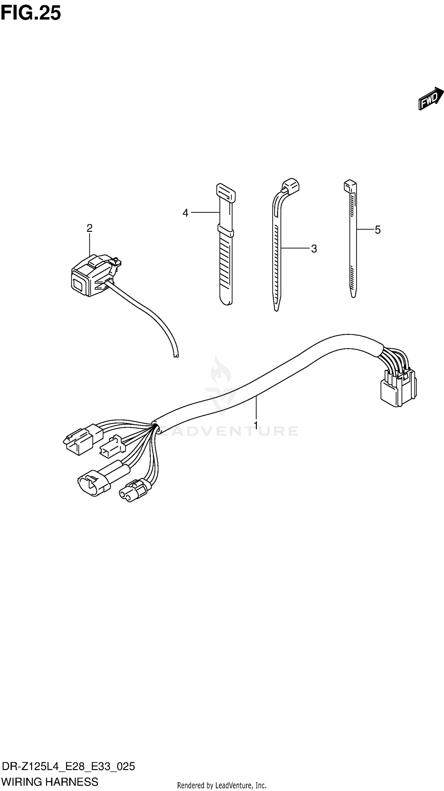 WIRING HARNESS (DR-Z125LL4 E33)