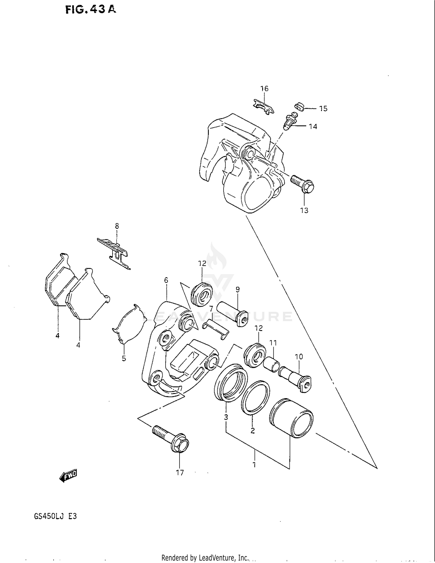 FRONT CALIPERS (MODEL J)