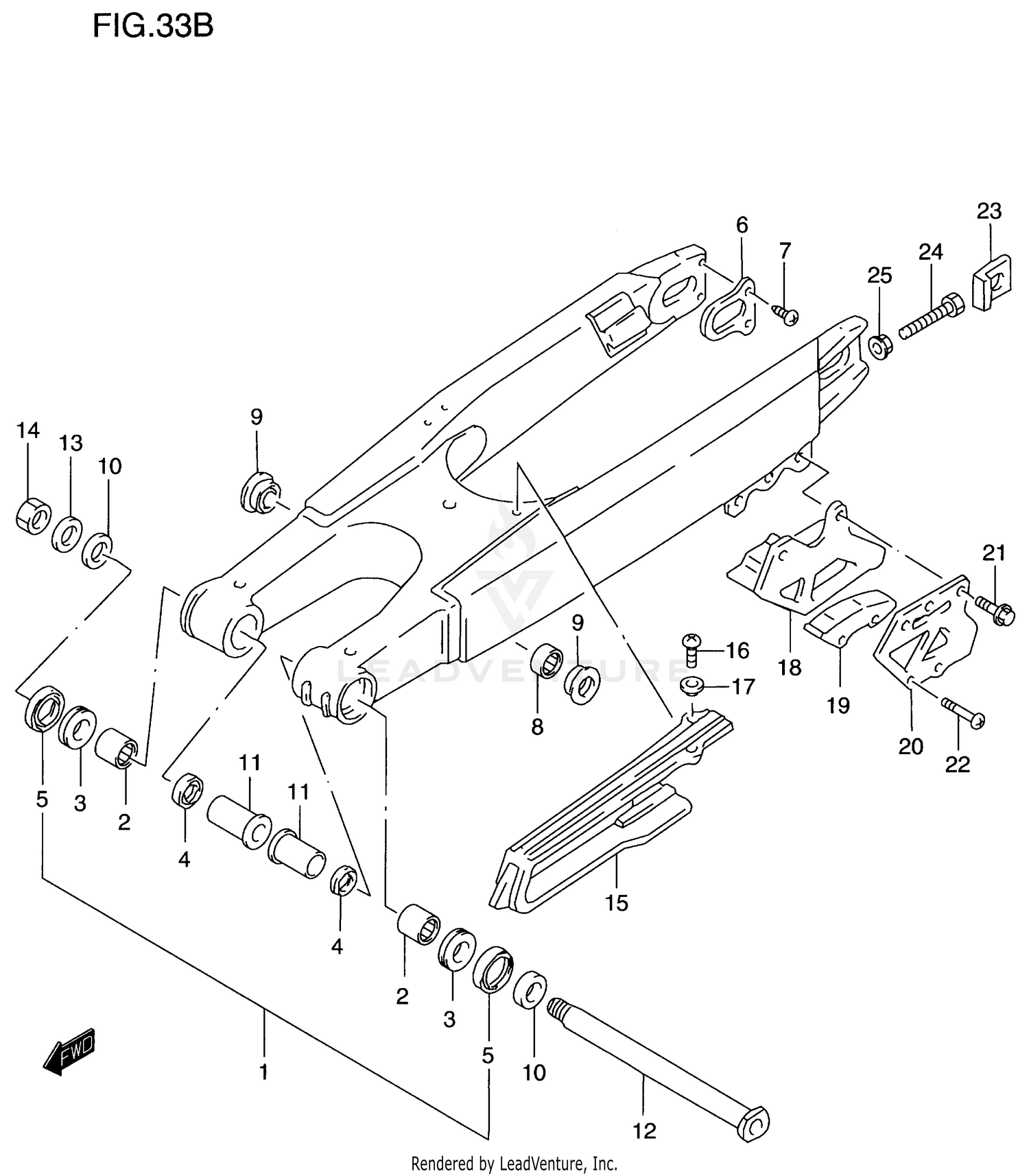 REAR SWINGING ARM (MODEL W)