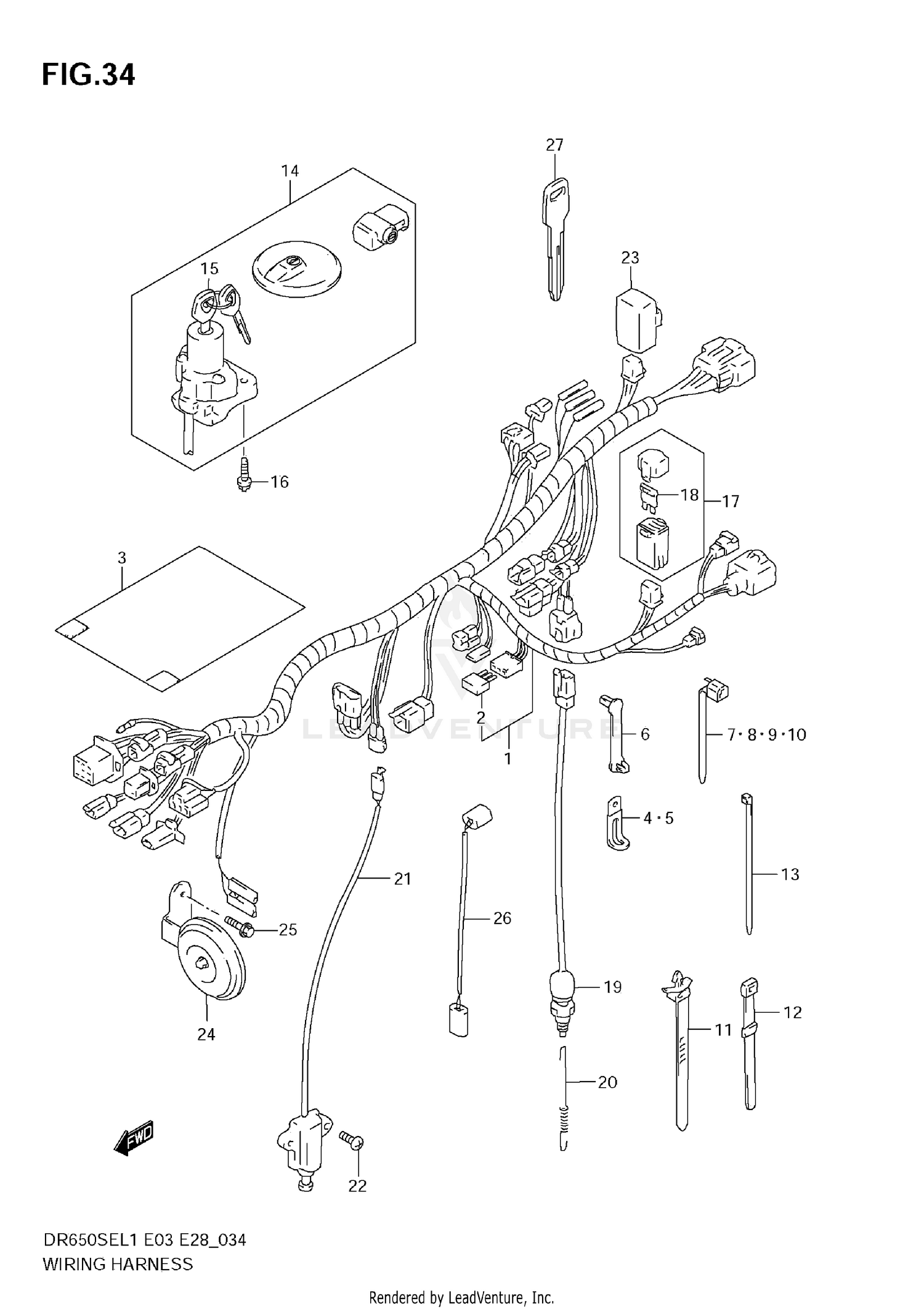 WIRING HARNESS (E33)
