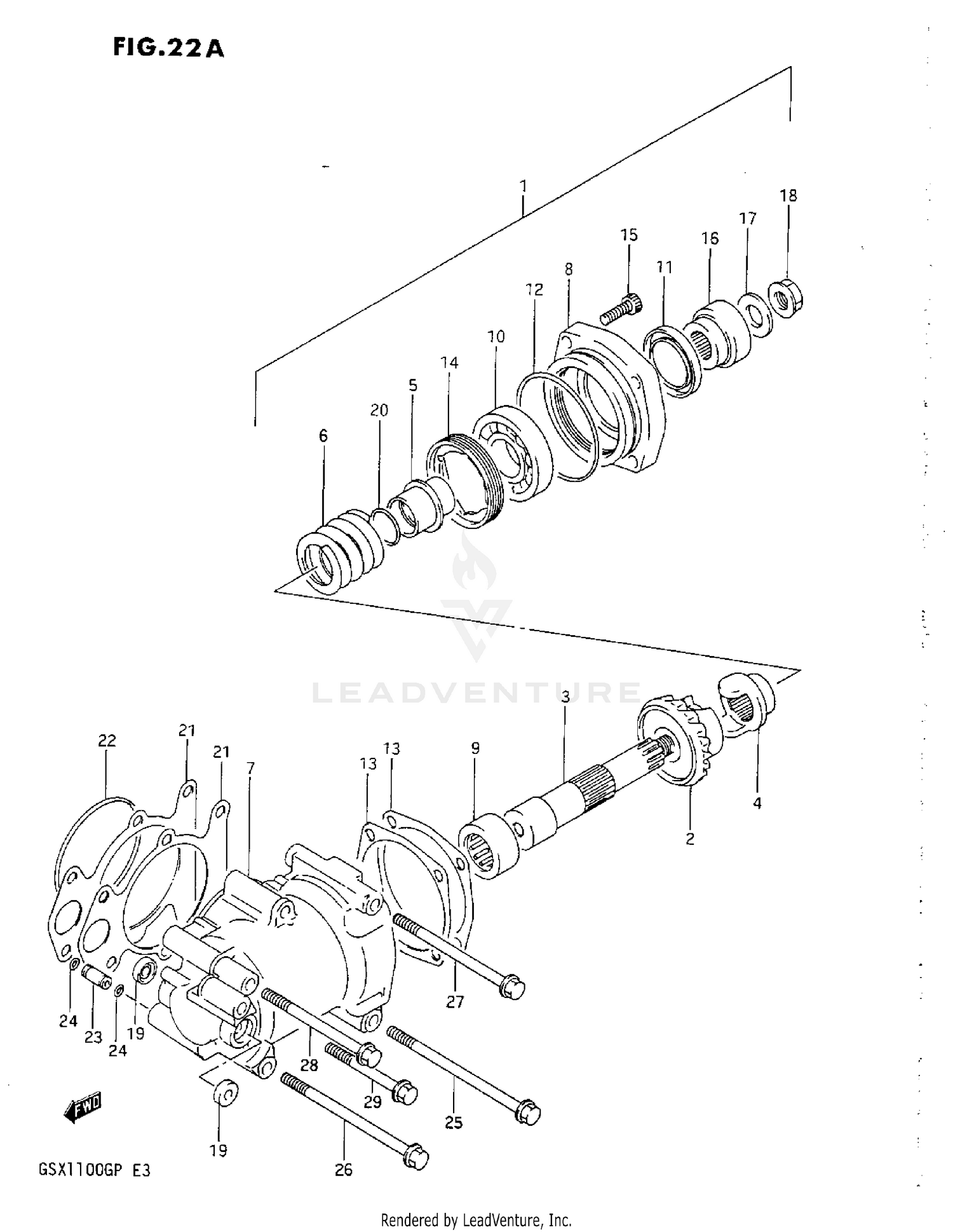 SECONDARY DRIVE GEAR (N/P)