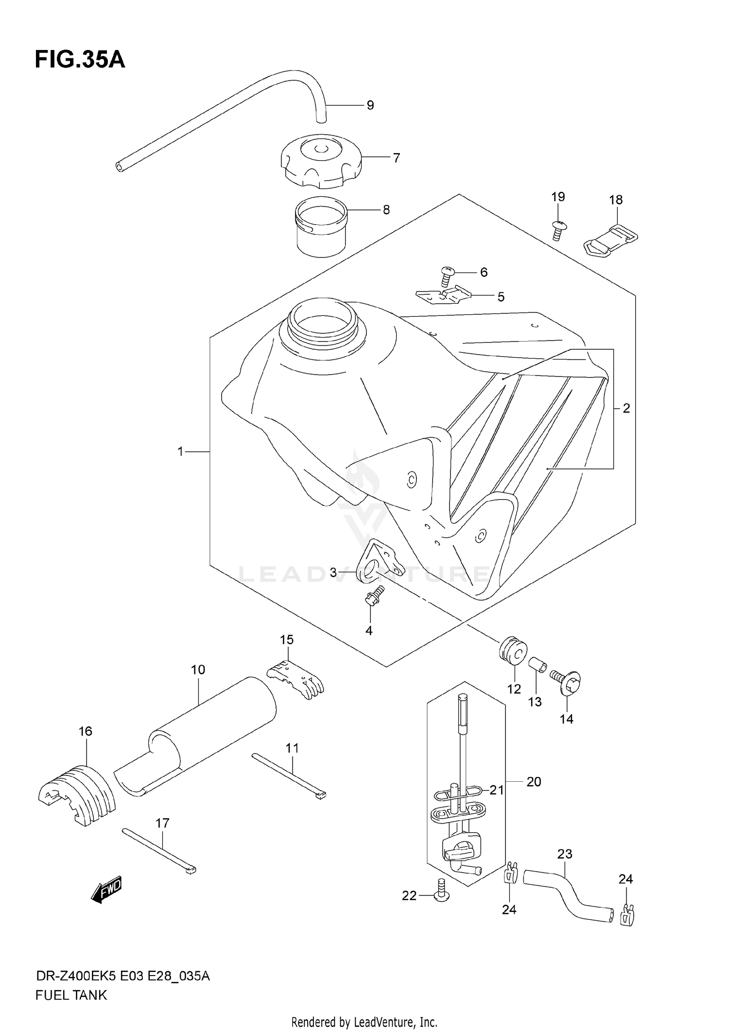 FUEL TANK (MODEL K6)