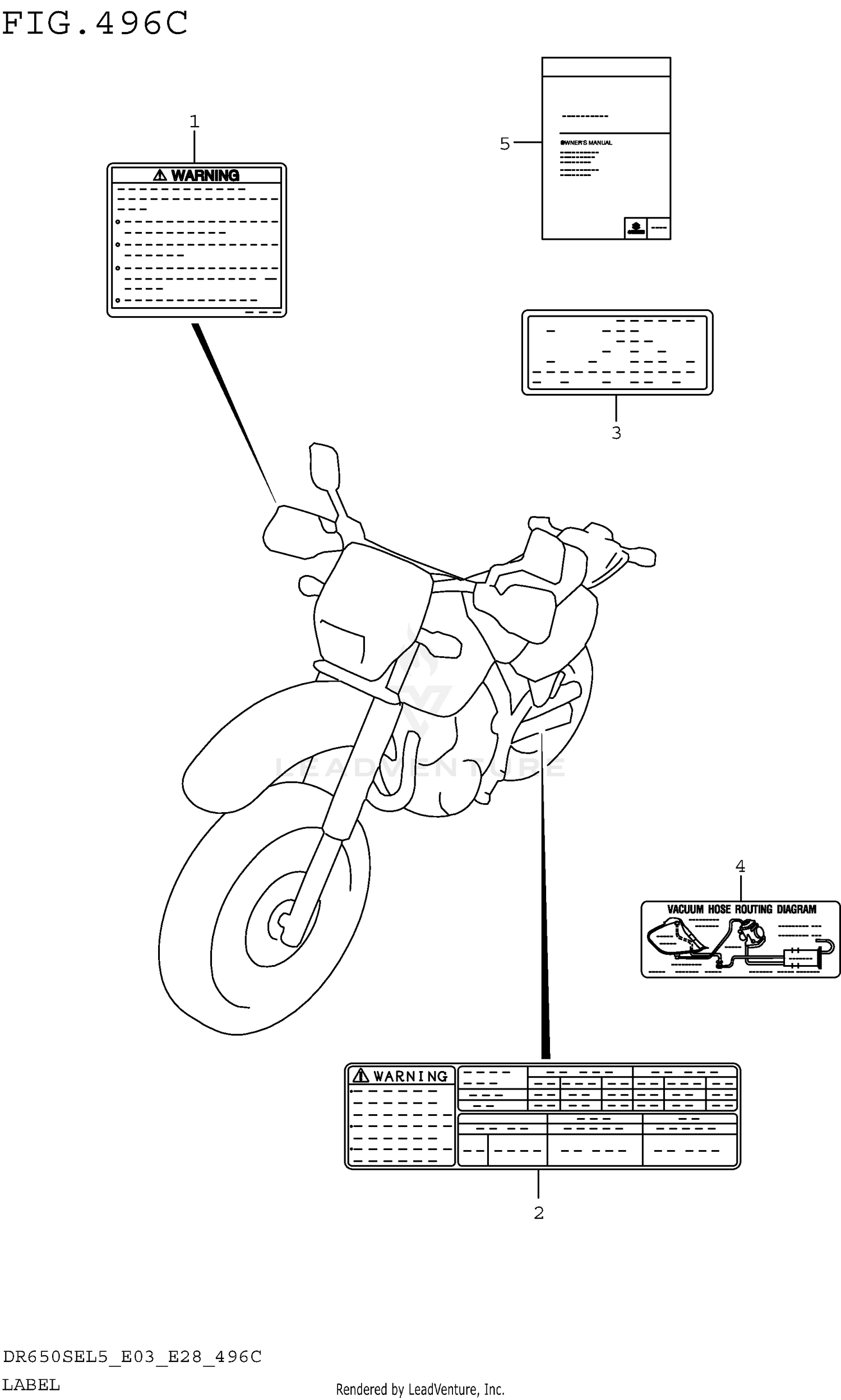 LABEL (DR650SEL5 E33)