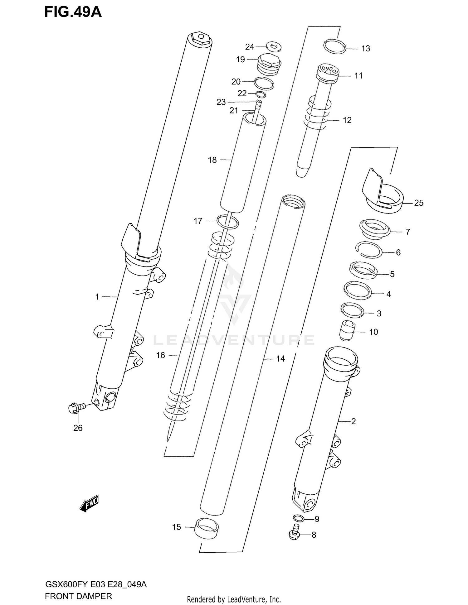FRONT DAMPER (MODEL K3)