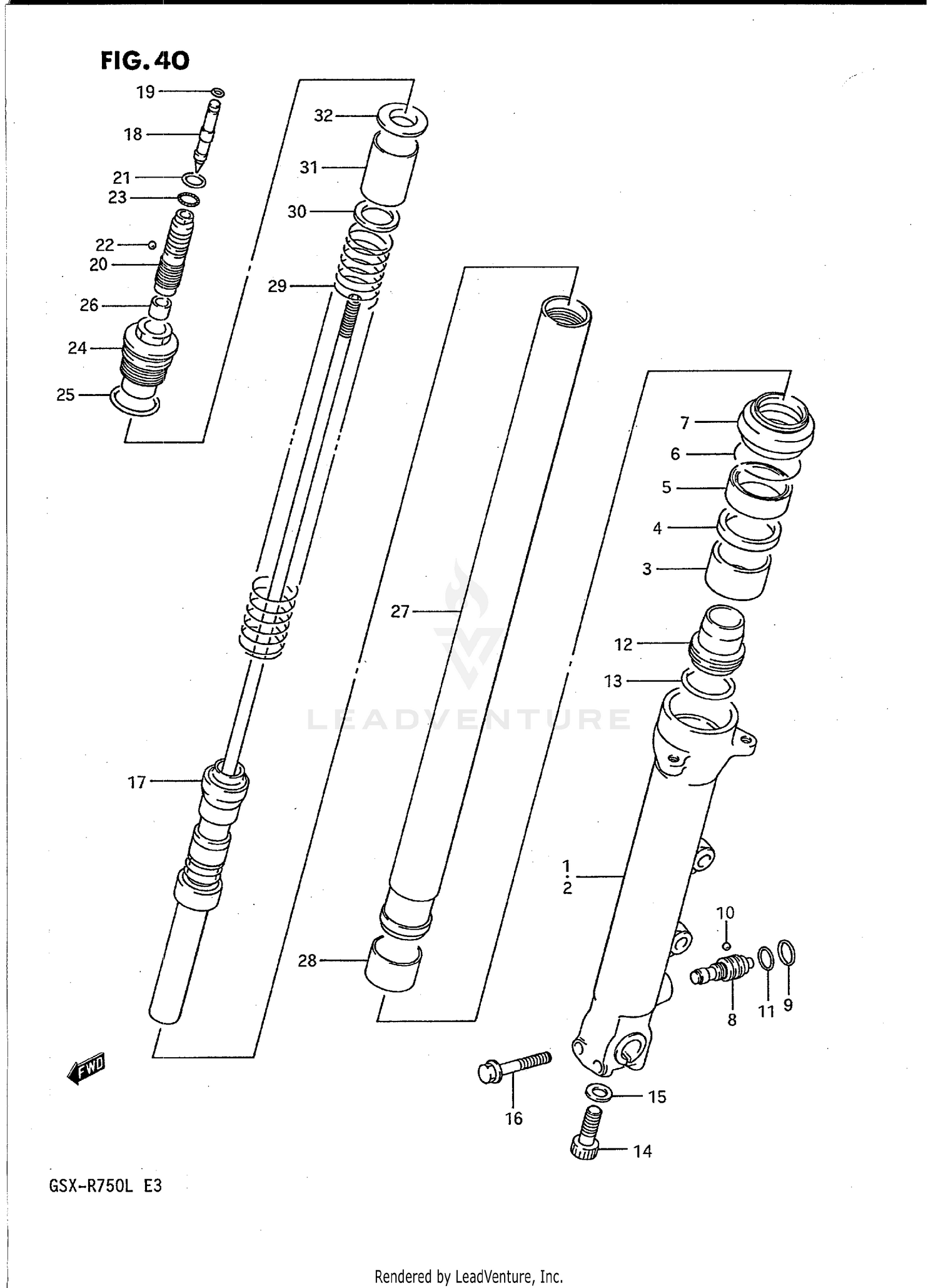 FRONT DAMPER (MODEL J)