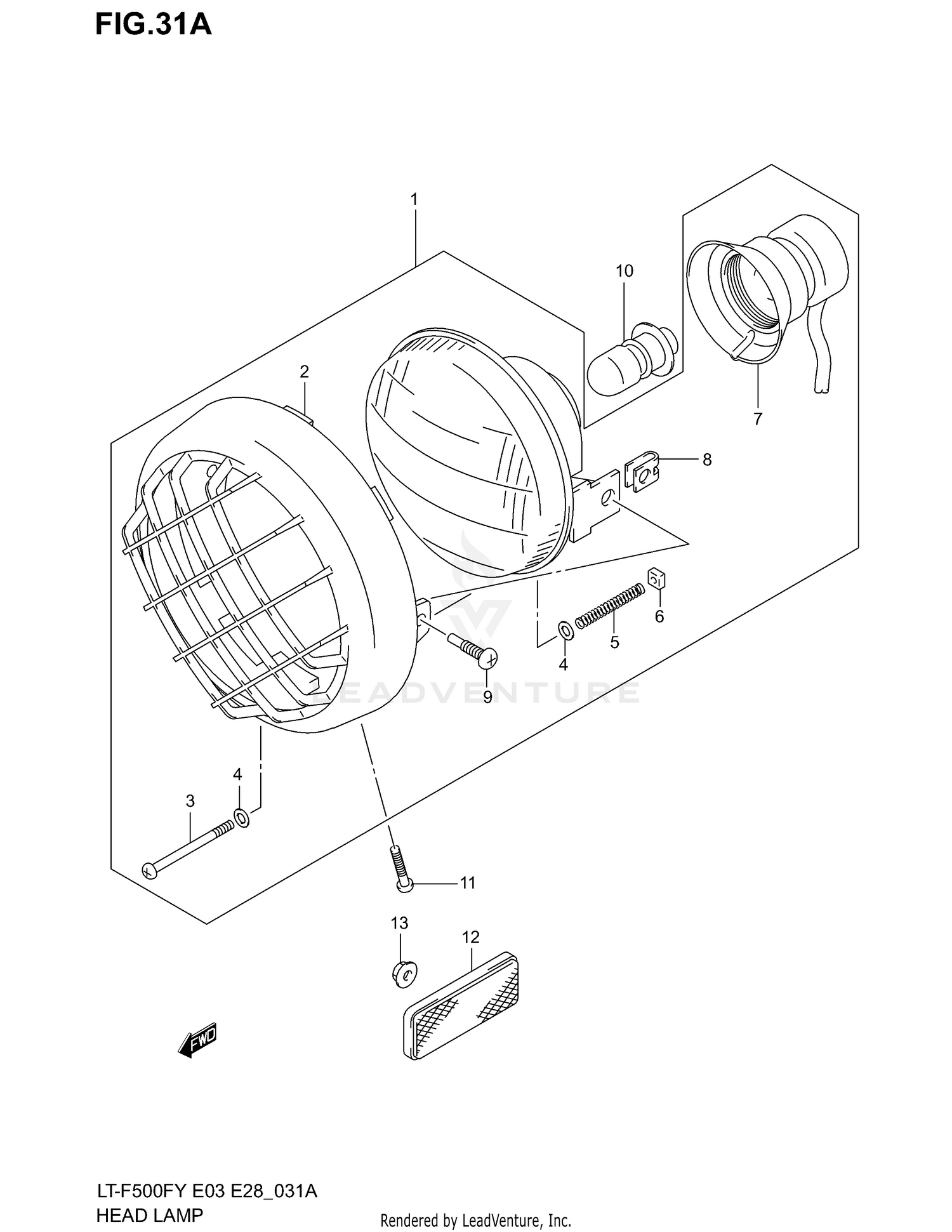 HEADLAMP (MODEL Y/K1/K2)
