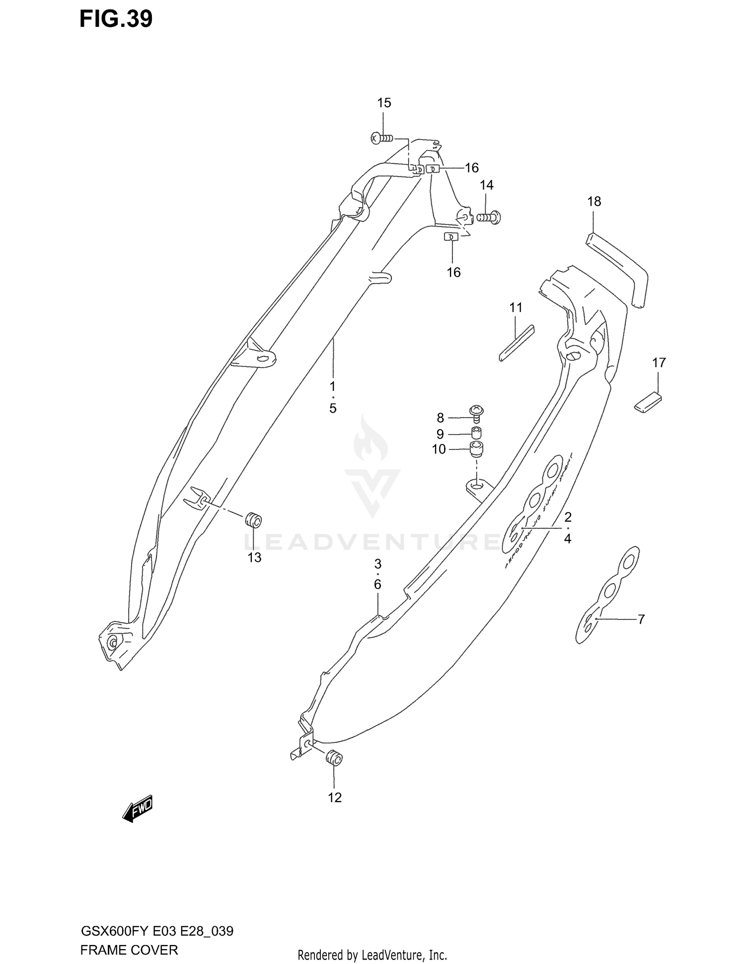 FRAME COVER (MODEL W/X)