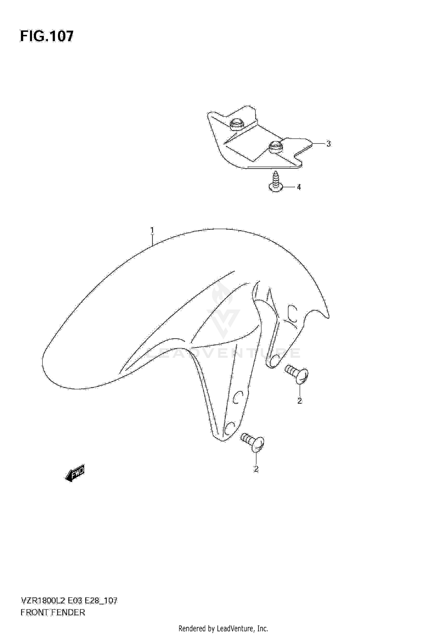 FRONT FENDER (VZR1800 L2 E28)