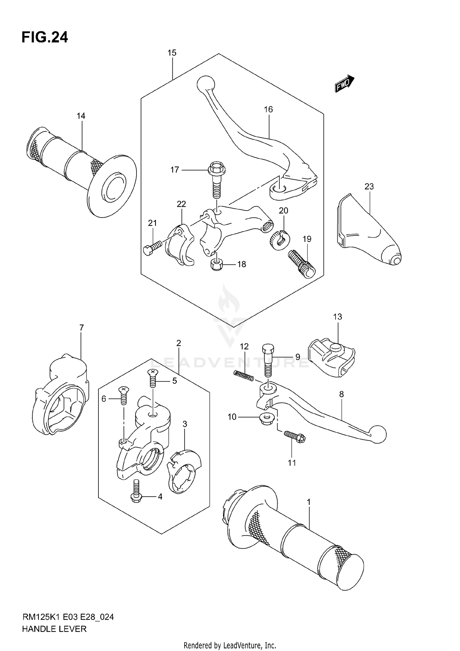 HANDLE LEVER (MODEL K1/K2/K3)