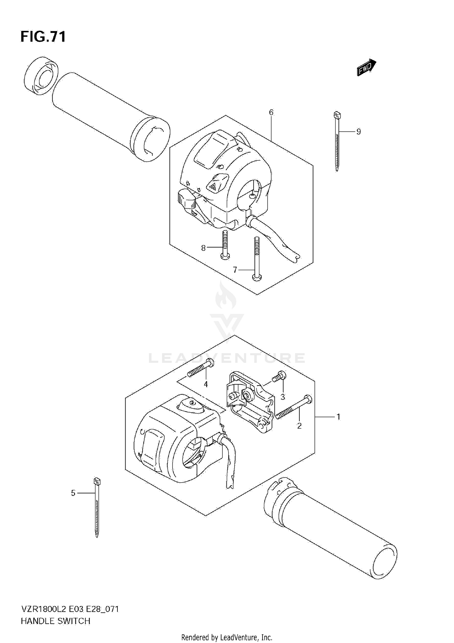 HANDLE SWITCH (VZR1800Z L2 E33)