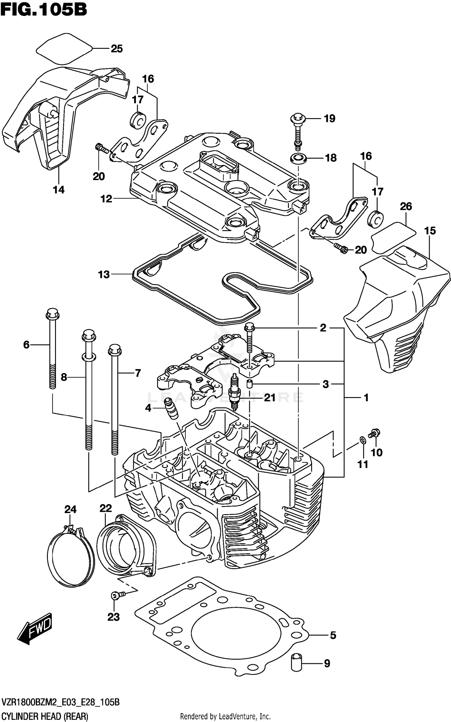CYLINDER HEAD (REAR)