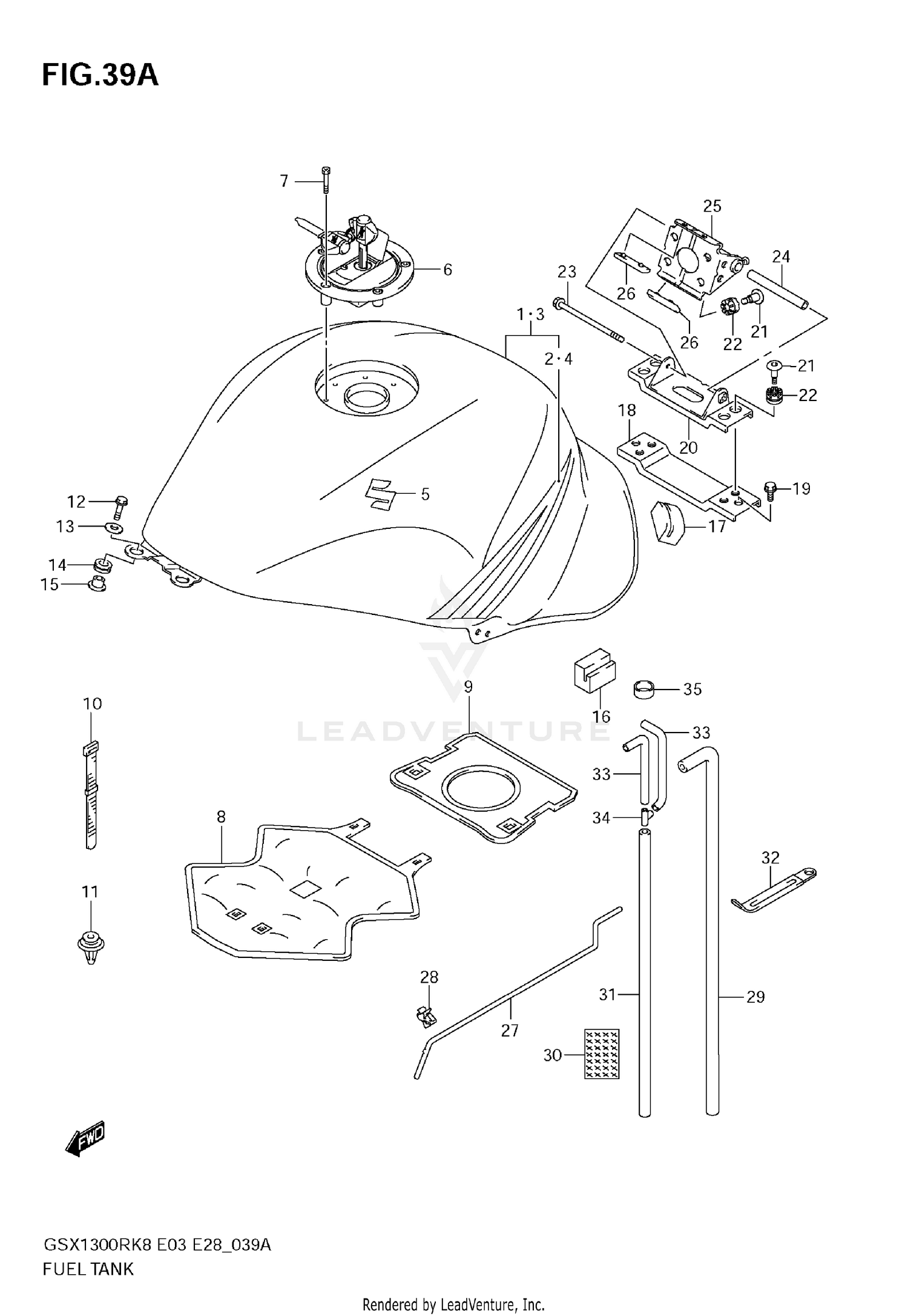 FUEL TANK (MODEL K9)