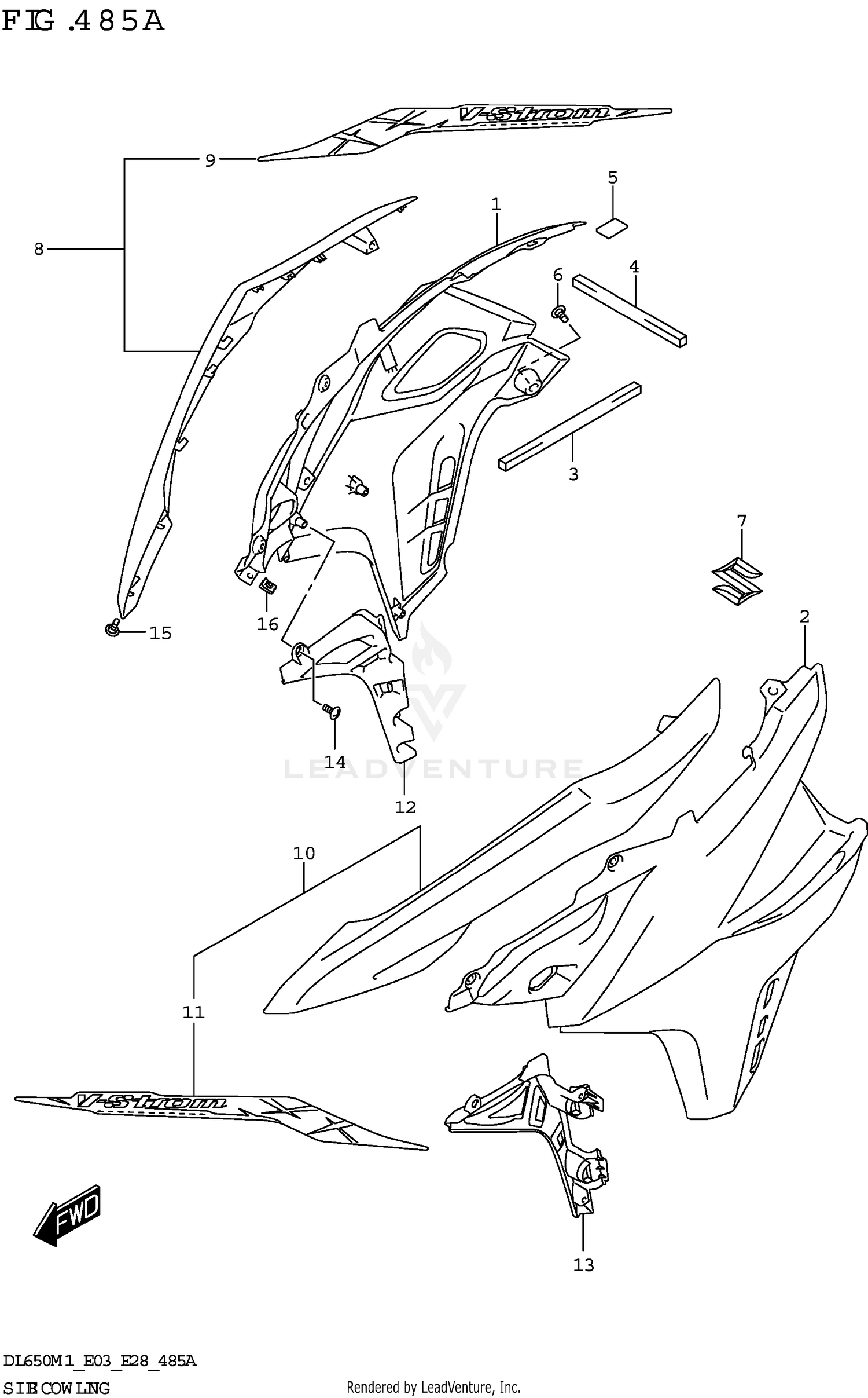 SIDE COWLING (DL650A)