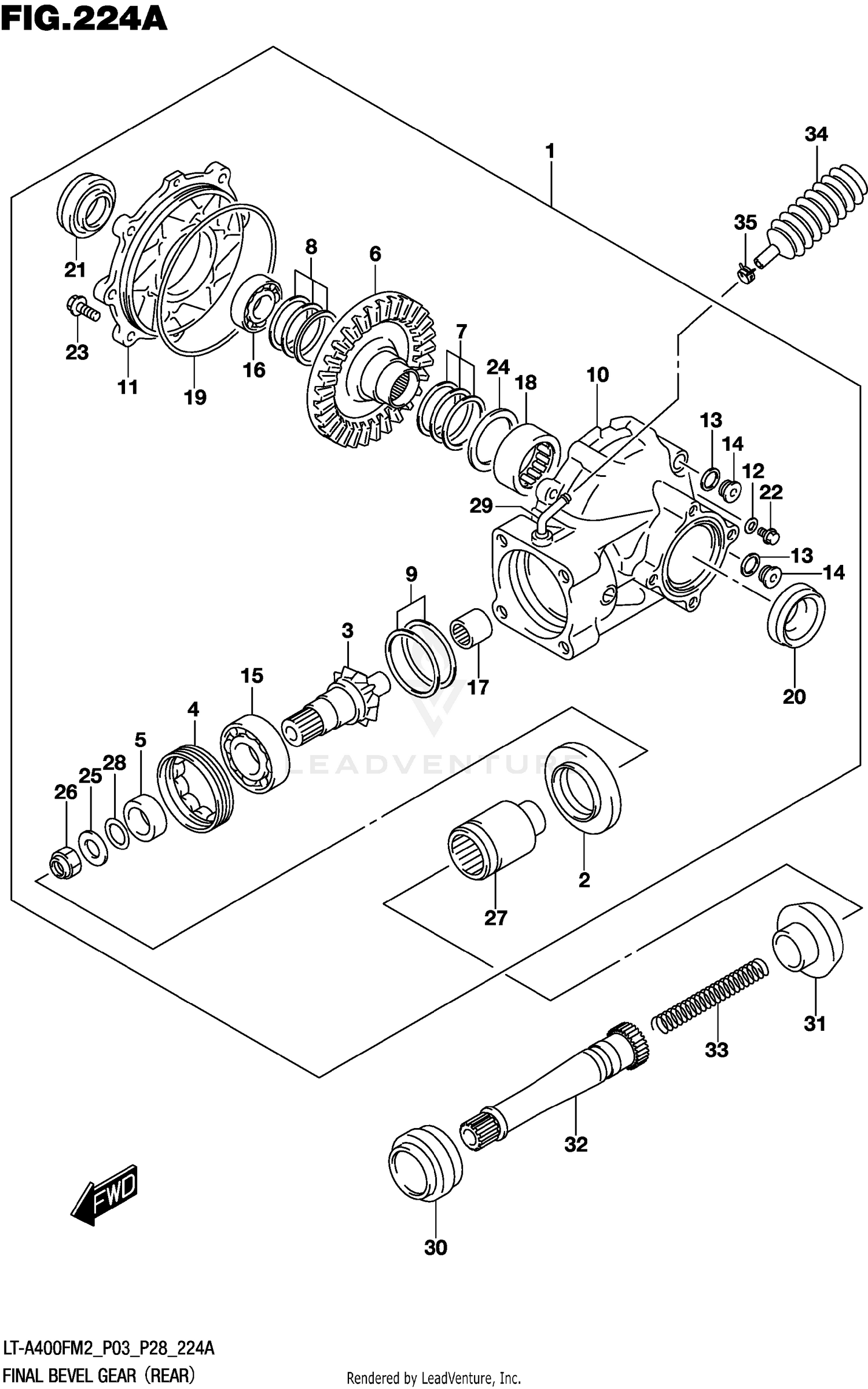 FINAL BEVEL GEAR (REAR)