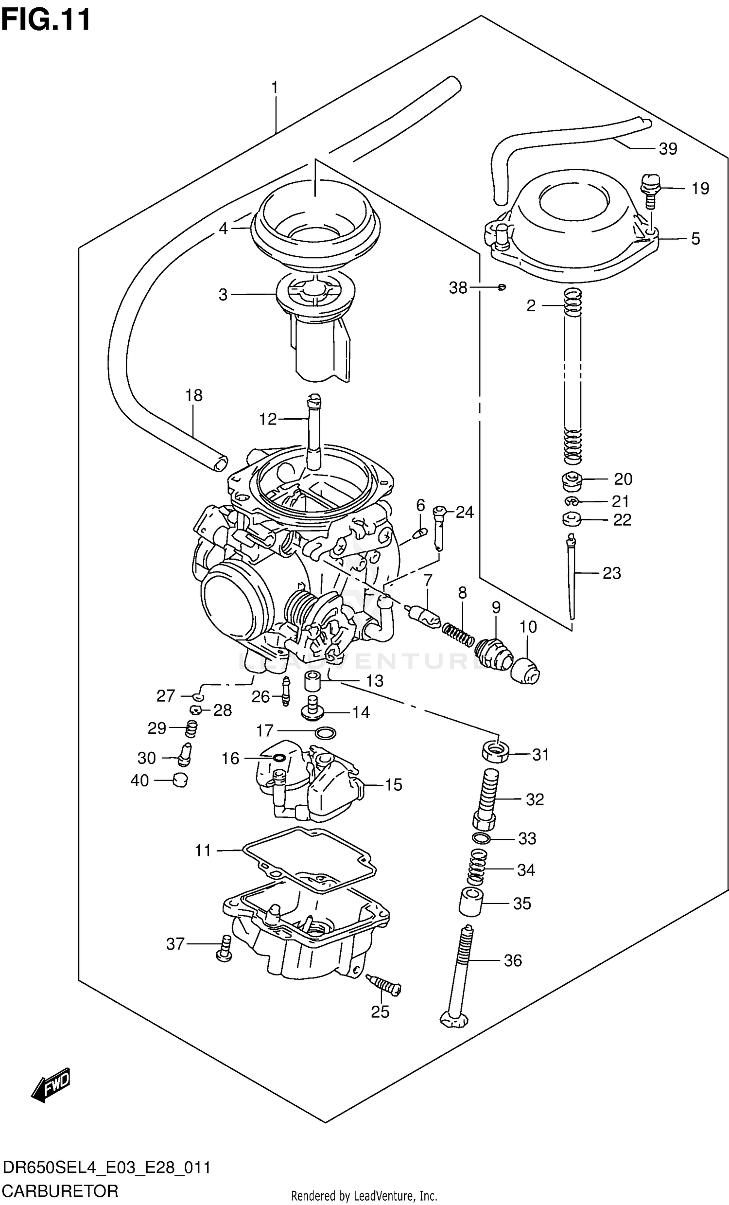 CARBURETOR (DR650SEL4 E03)