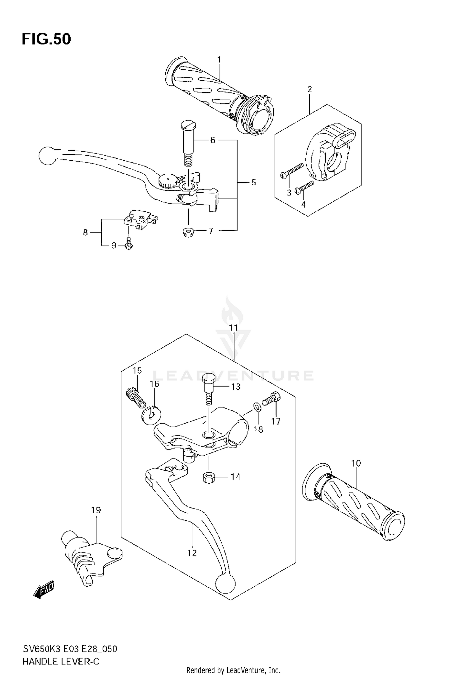 HANDLE LEVER (MODEL K3/K4/K5/K6)