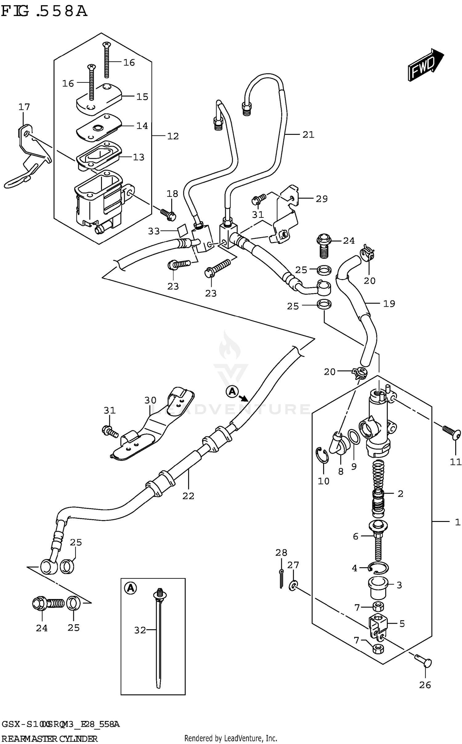 REAR MASTER CYLINDER