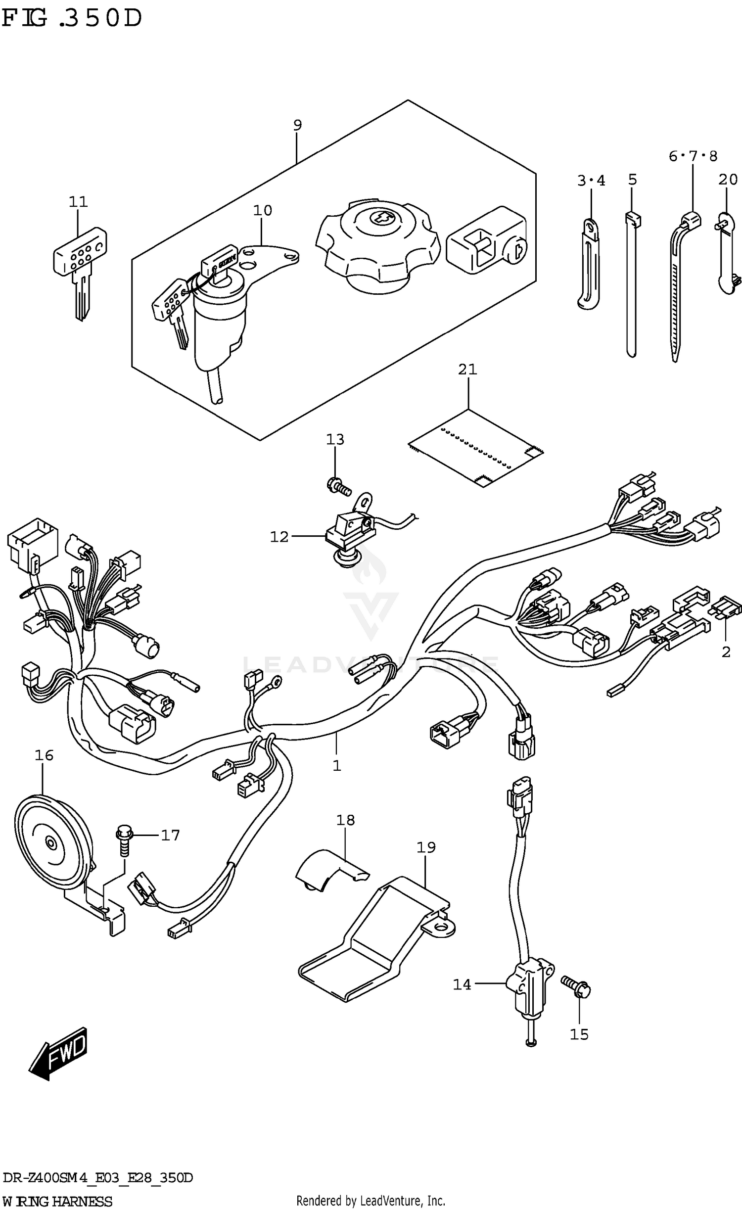WIRING HARNESS (DR-Z400S:E33)